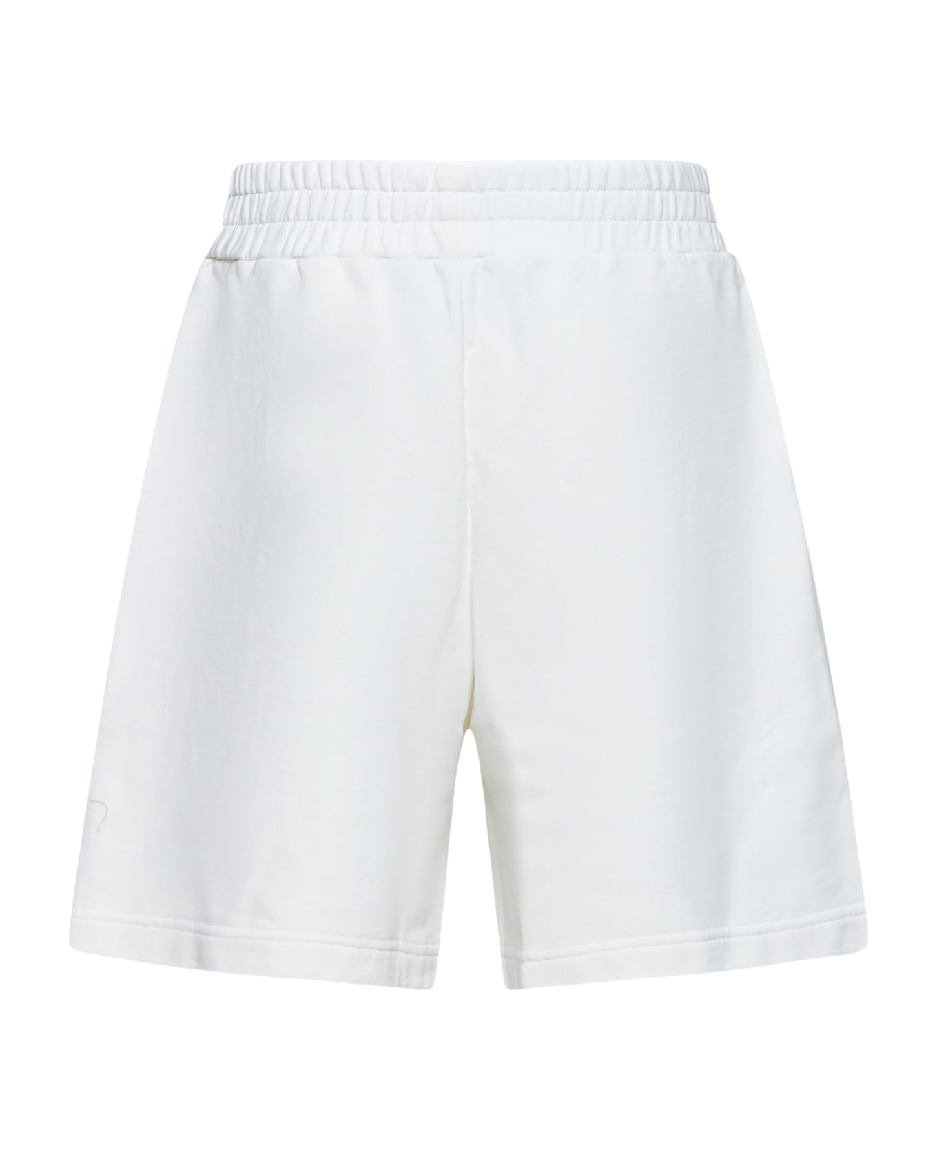 Palm Angels Sporty Bermuda Shorts - Off white black