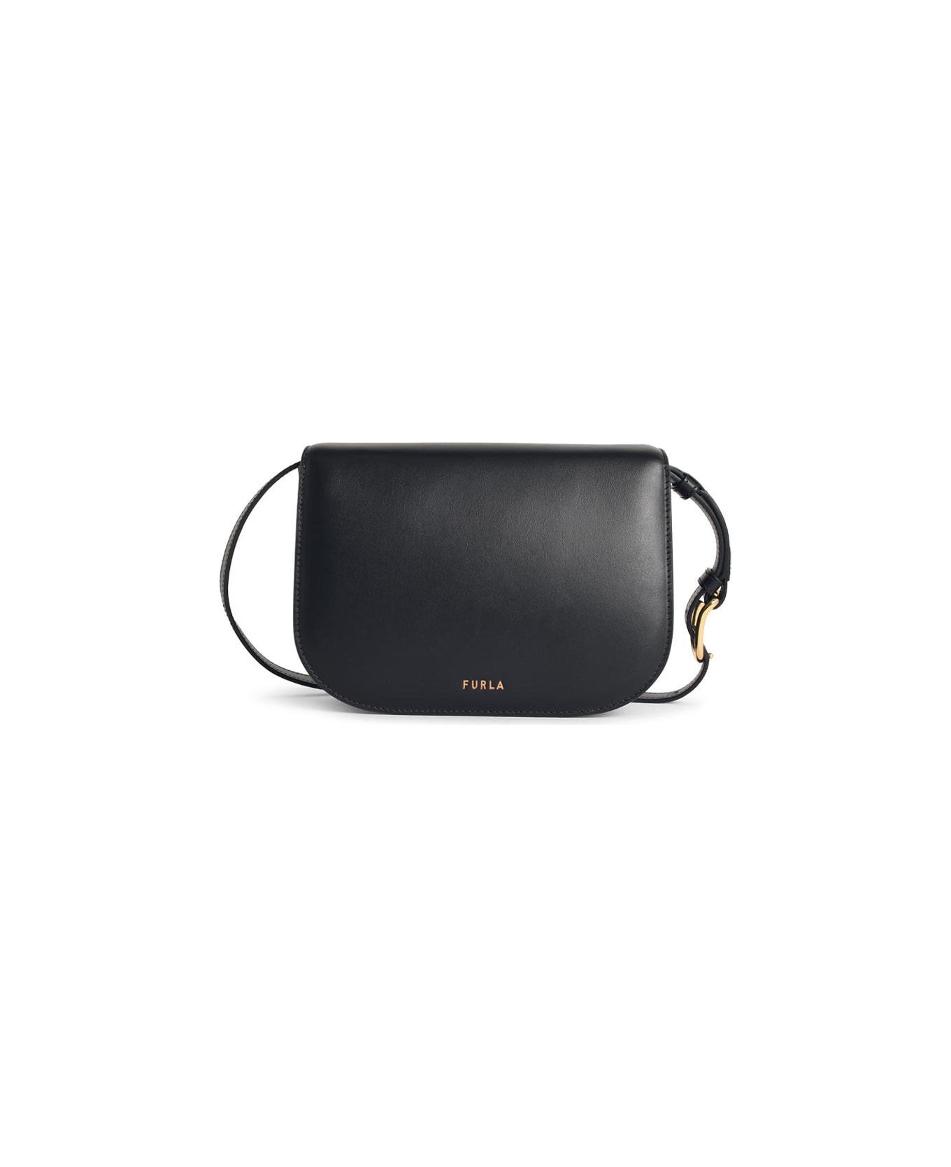 Furla 'sfera' Mini Bag In Black Leather - black