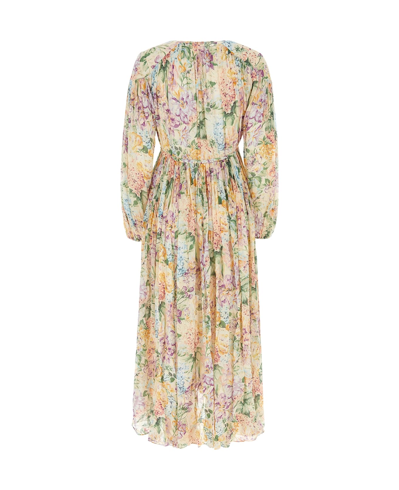 Zimmermann Halliday Gathered Maxi Dress - MULTIWATERCOLOURFLORAL