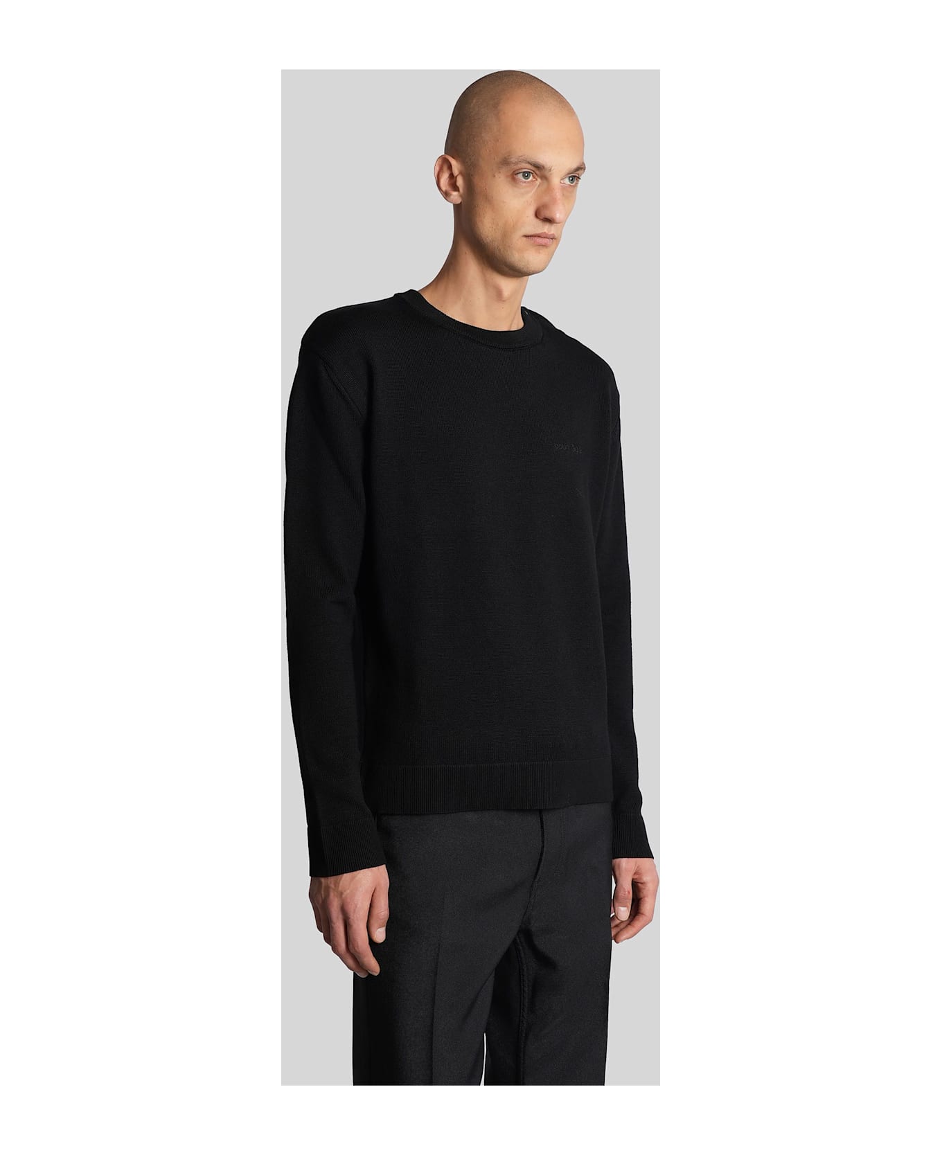 Courrèges Knitwear In Black Wool - black