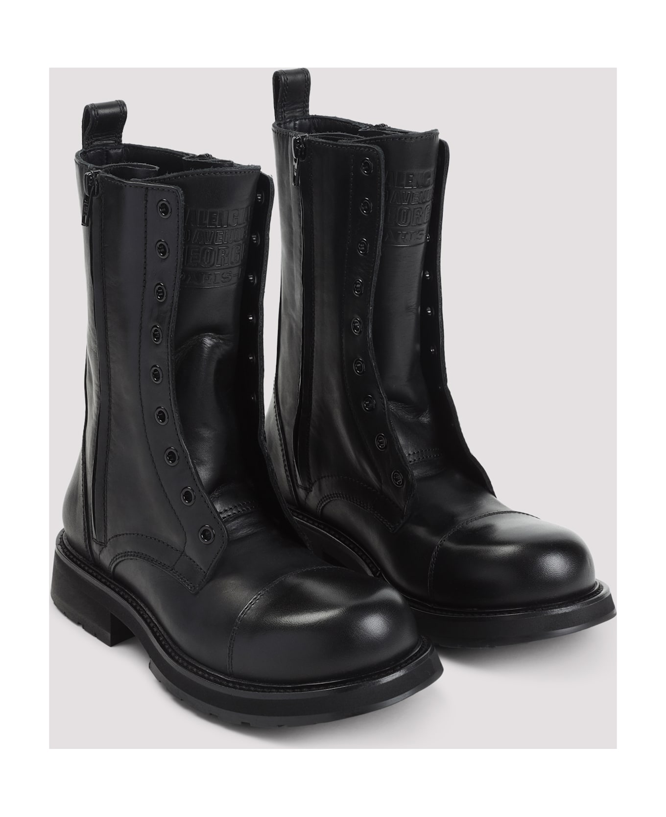 Balenciaga Truck Lace-up Boots - Black