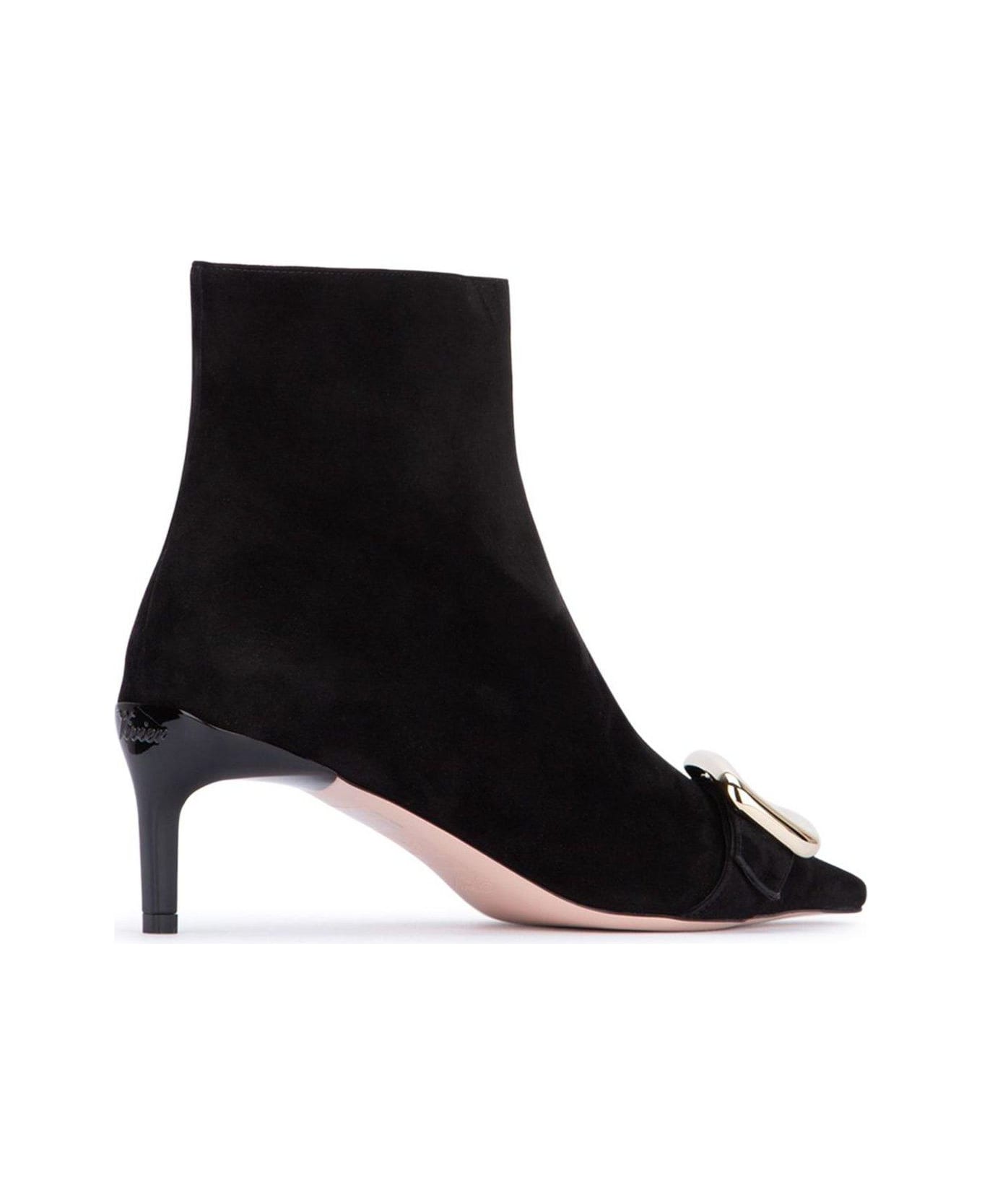 Roger Vivier Viv
 Canard Boots - Black