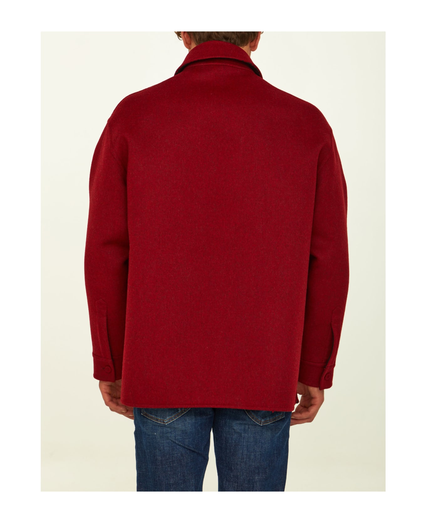 Fendi Red Wool Reversible Jacket - RED