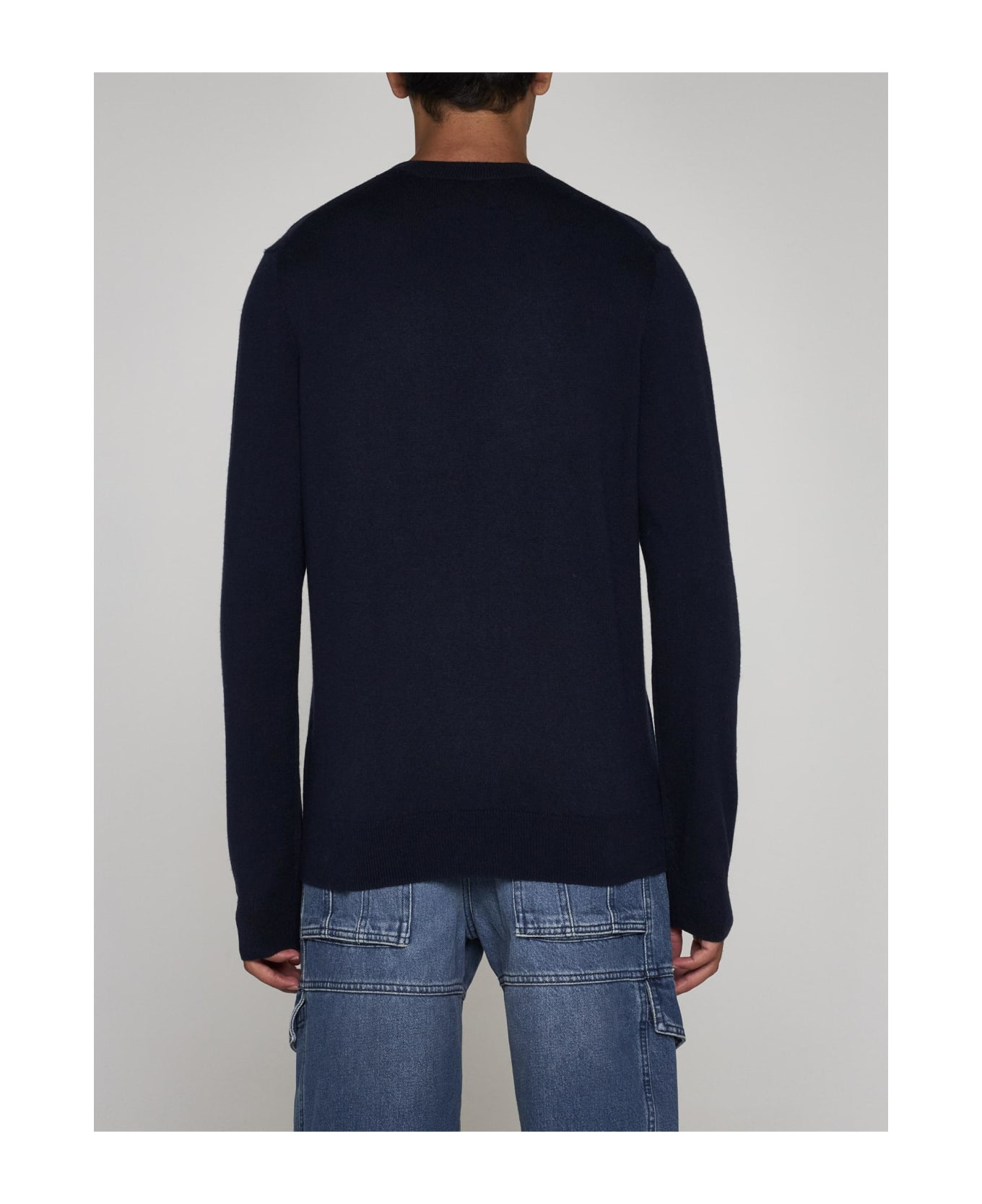 Isabel Marant Evans Cotton And Wool Sweater - Midnight