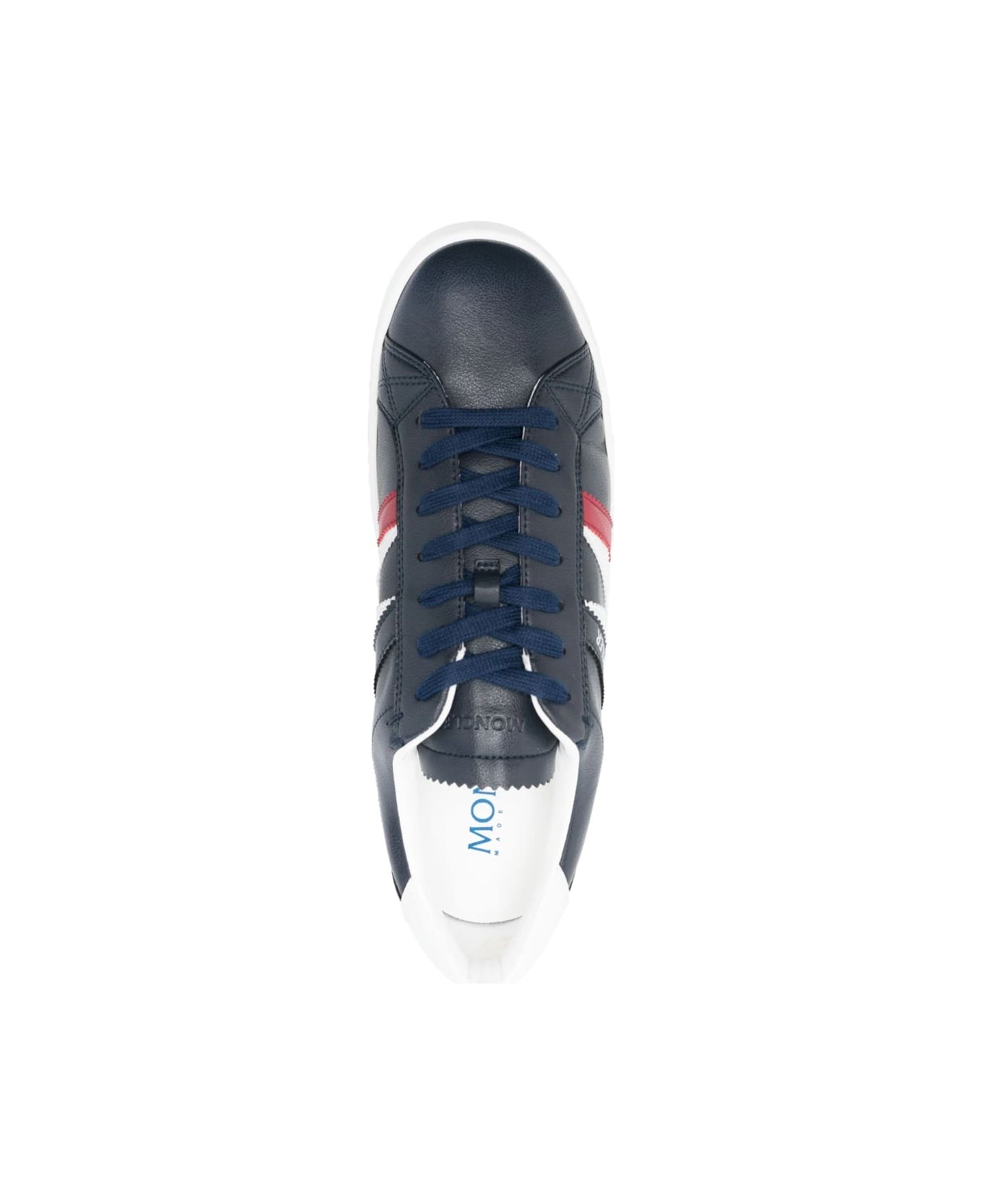 Moncler Navy Blue Monaco M Sneakers - BLUE