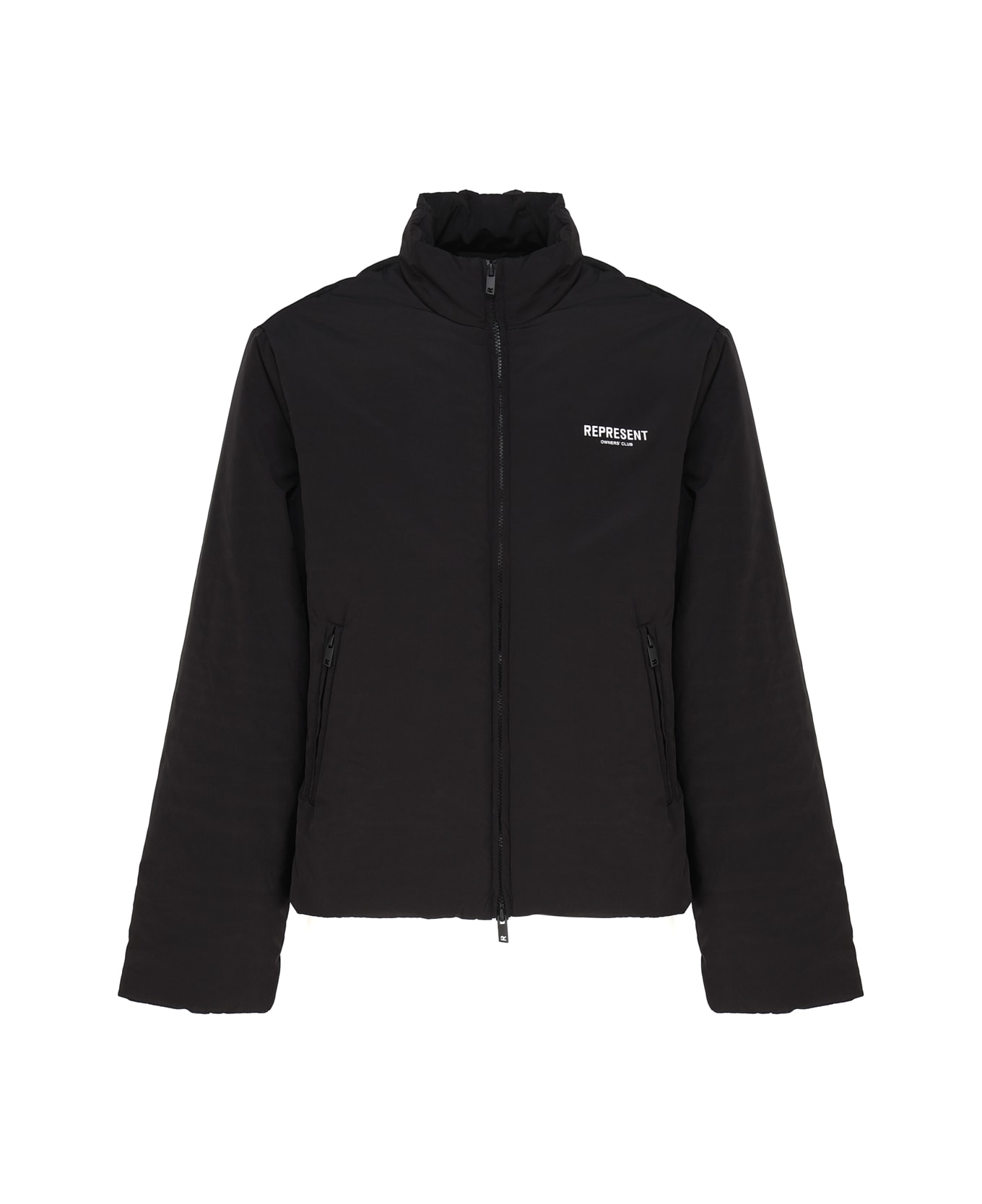 REPRESENT High Neck Jacket With Zip Closure - Black ジャケット