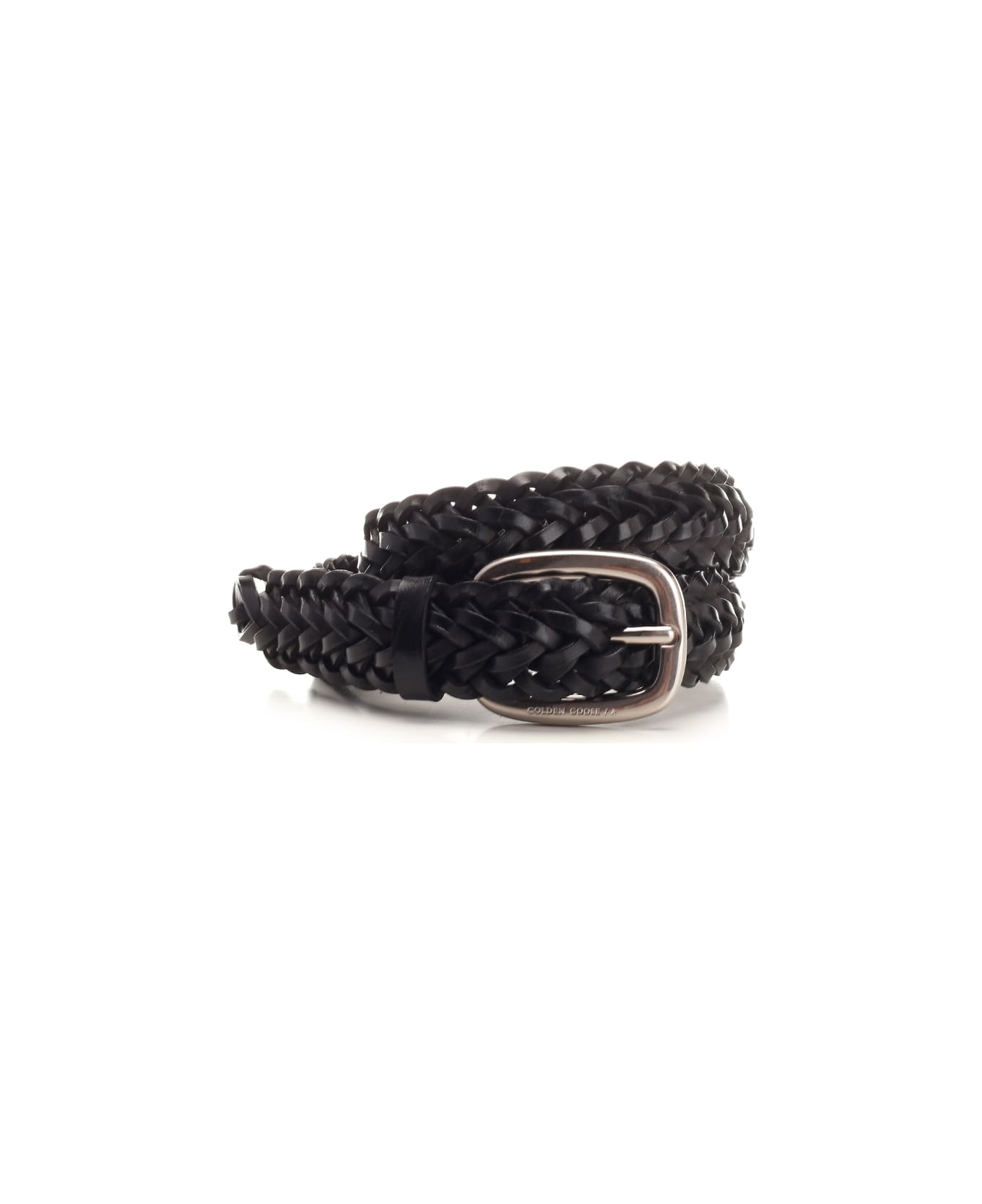 Golden Goose Woven "houston" Belt - BLACK ベルト