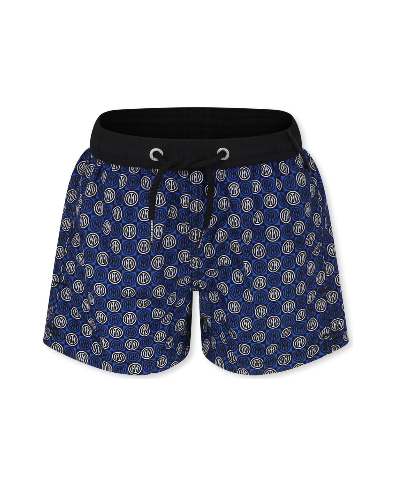 MC2 Saint Barth Blue Swim Shorts For Boy With Inter Logo - Blue