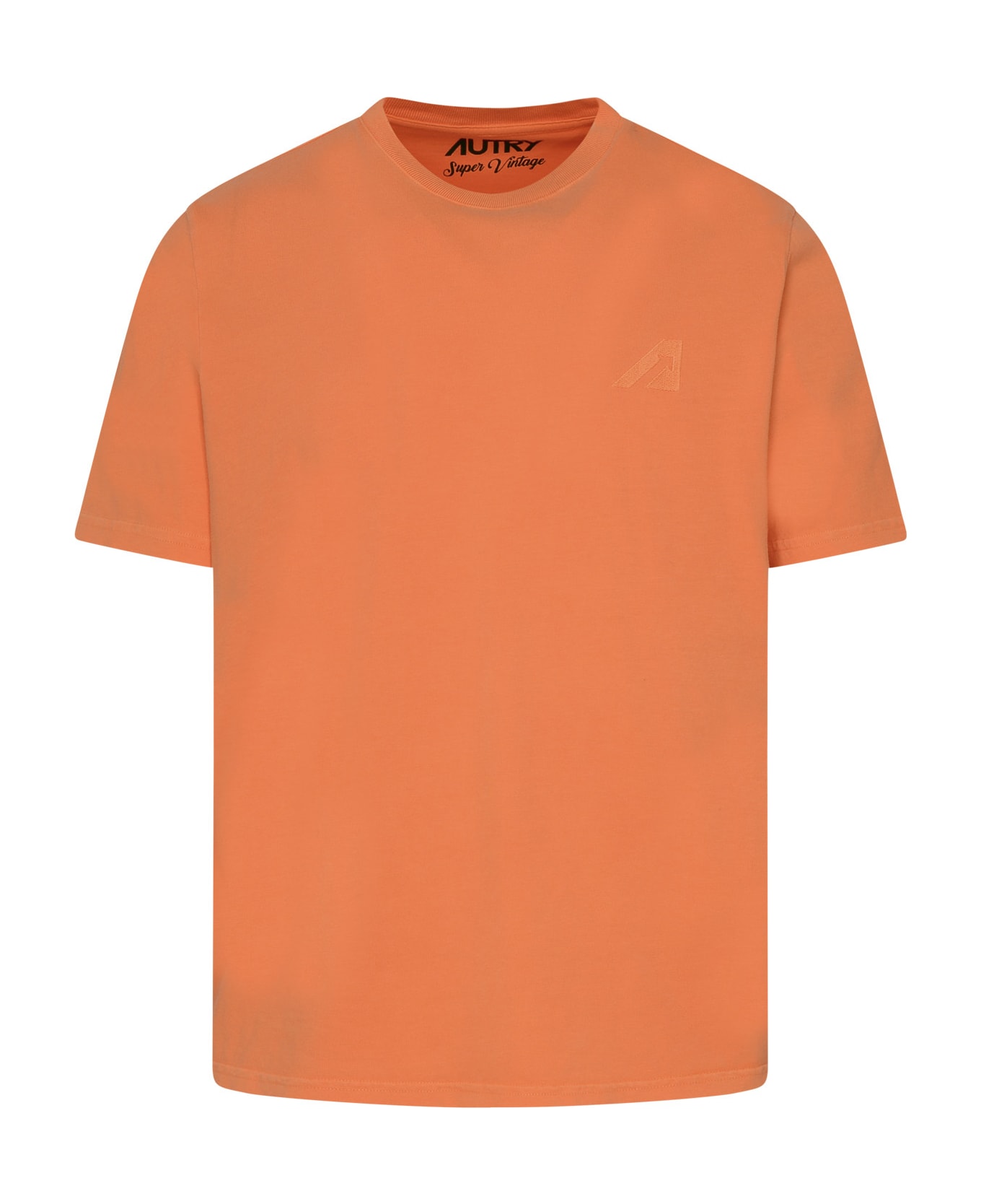 Autry Orange Cotton T-shirt - Arancio