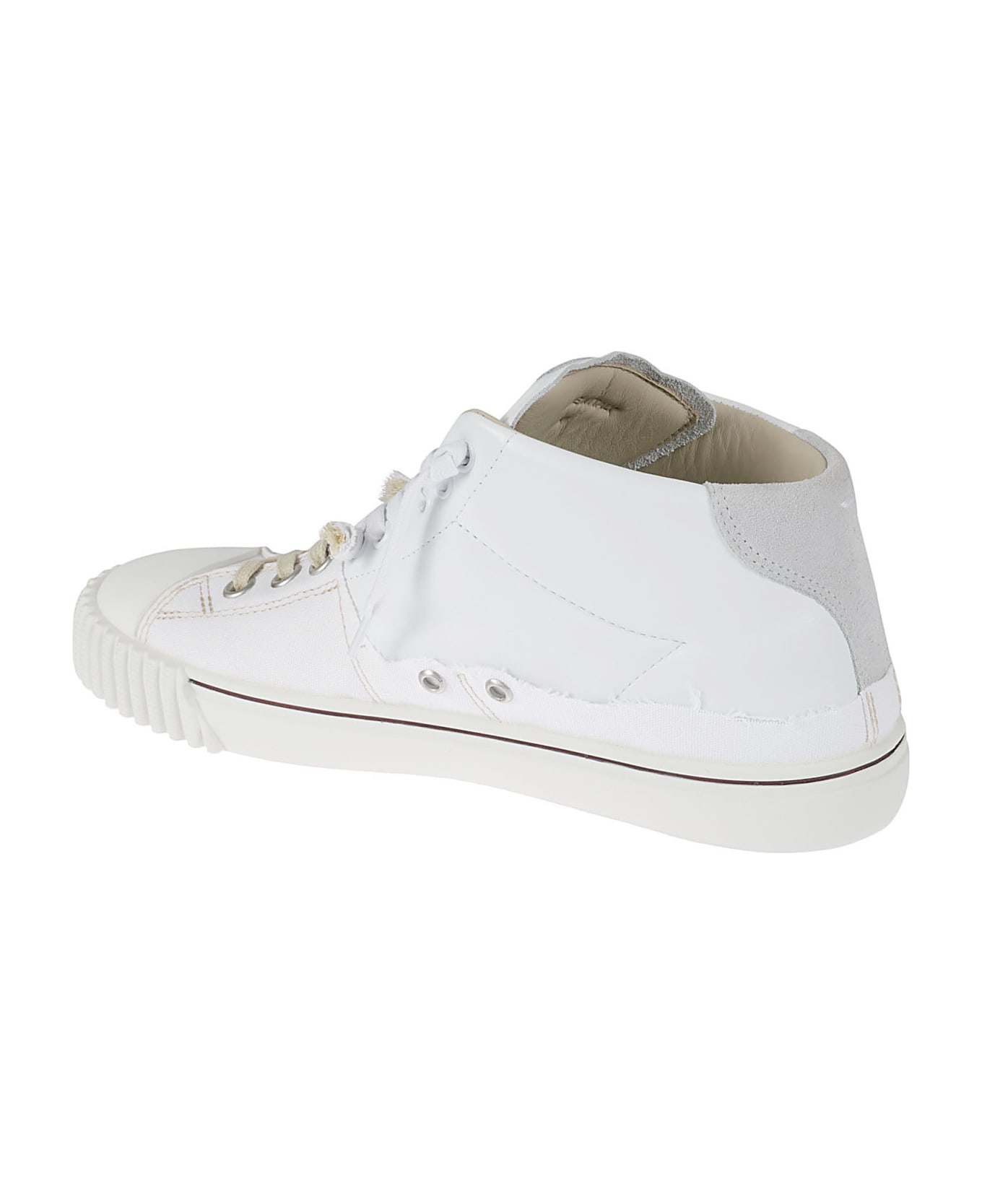 Maison Margiela Evolution Mid Sneakers - White Off White