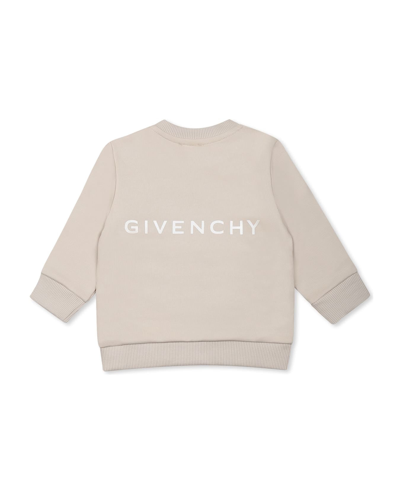 Givenchy Beige Sweatshirt For Baby Boy With 4g Motif - Beige