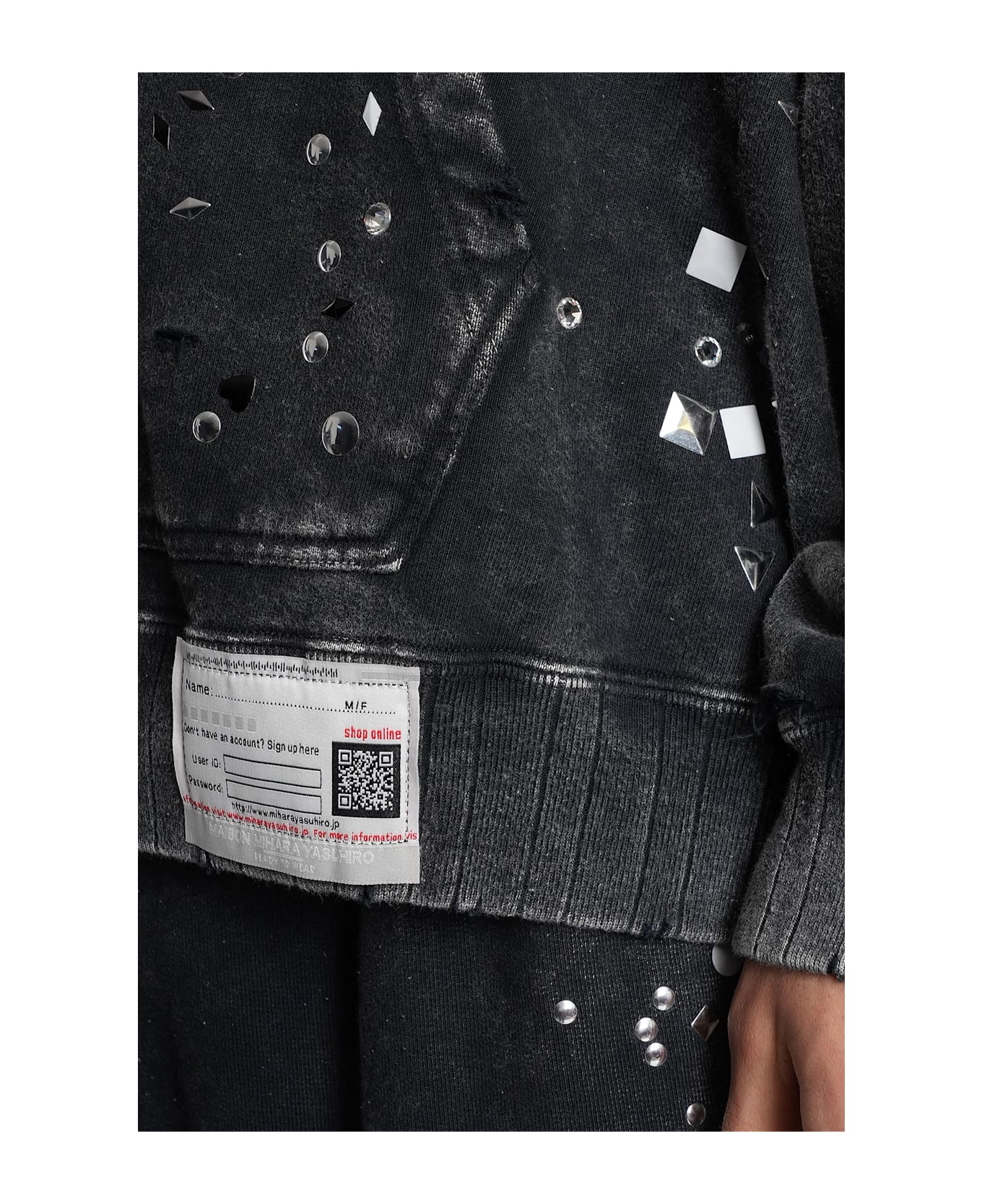 Mihara Yasuhiro Sweatshirt In Black Cotton - black