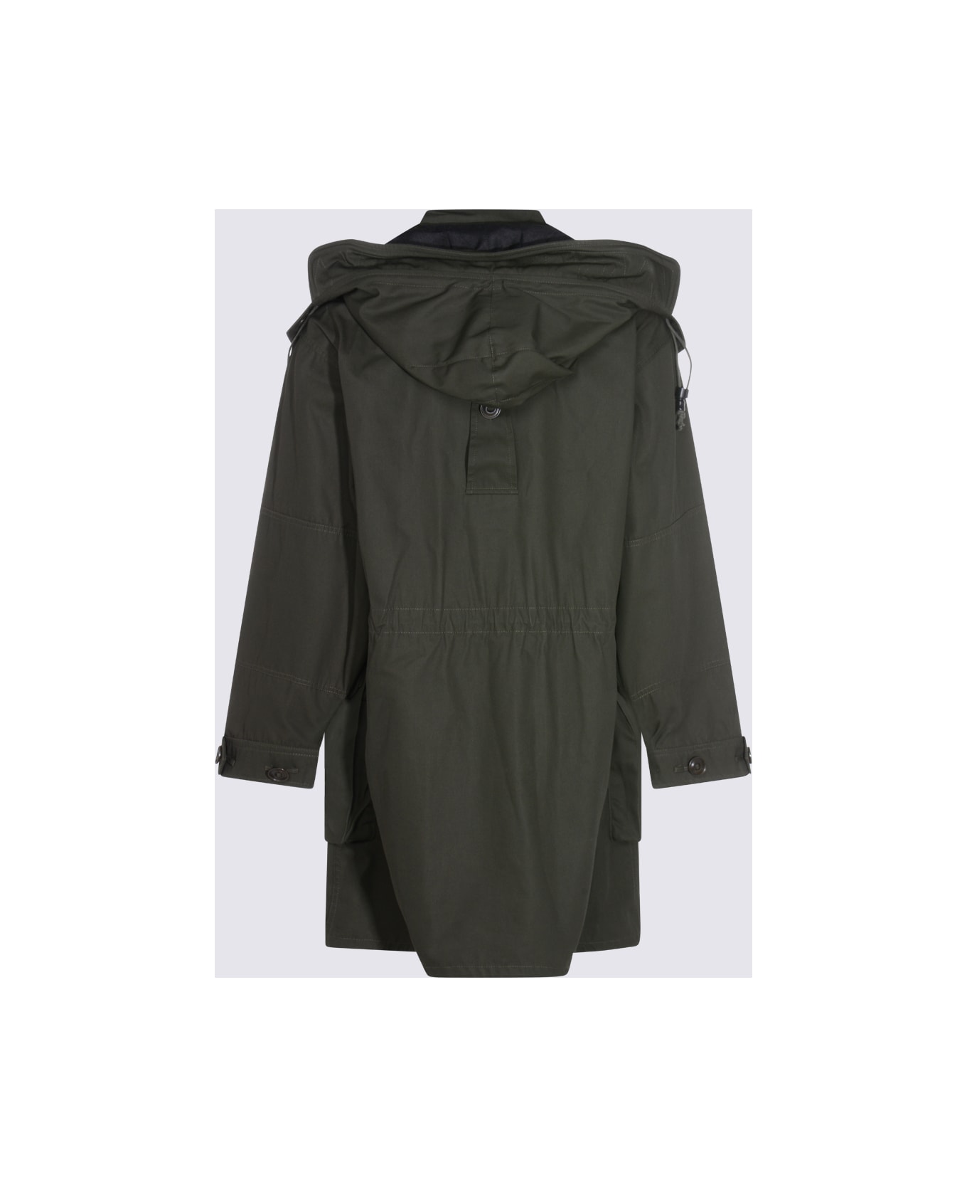 Maison Margiela Dark Green Cotton Coat - Green