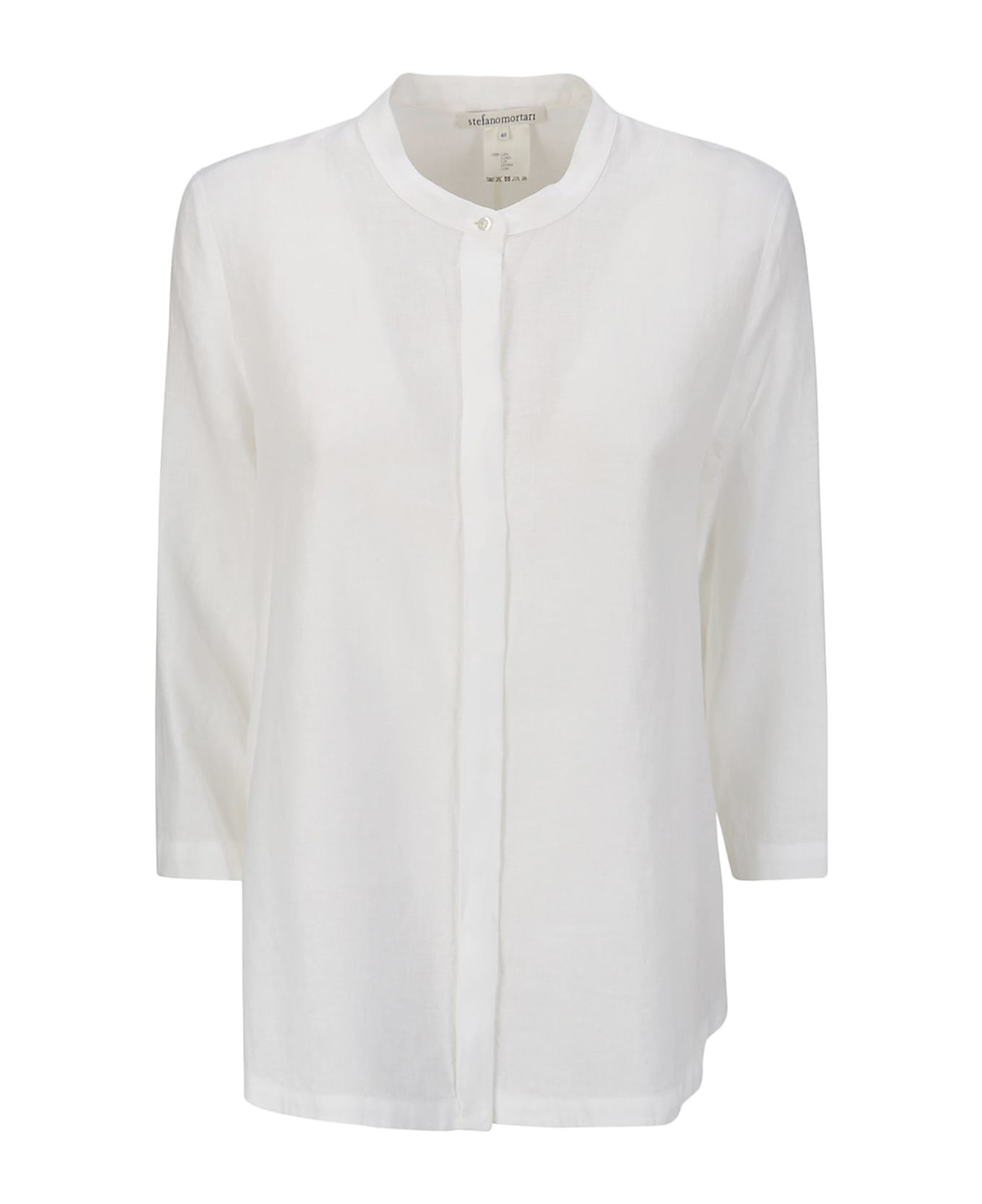 Stefano Mortari Korean Linen Shirt M/l - WHITE シャツ