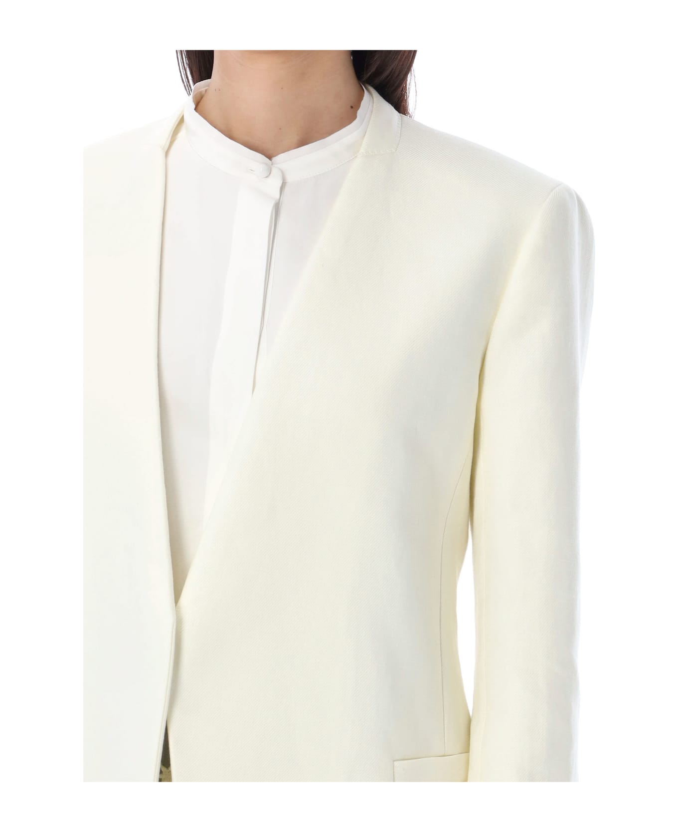 Chloé Buttonless Tailored Jacket - ICONIC MILK