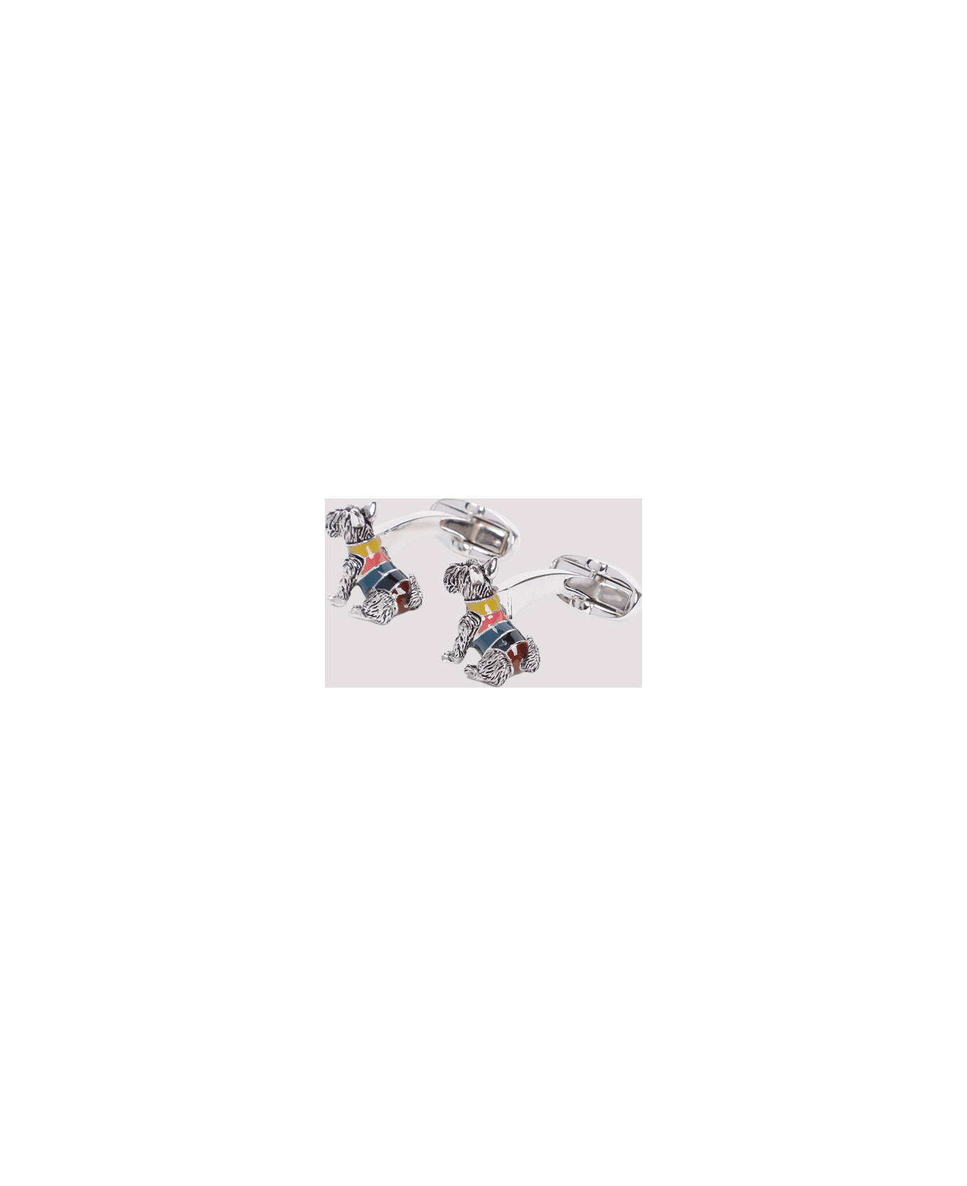 Paul Smith Dog Cufflink - Silver