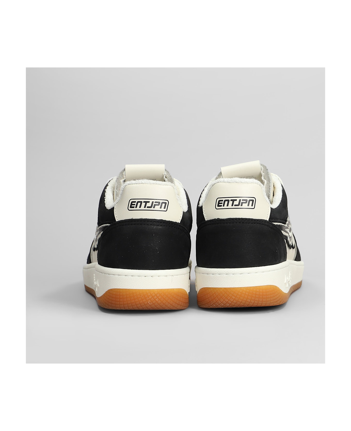 Enterprise Japan Egg Rocket Sneakers In Beige Suede And Leather - beige