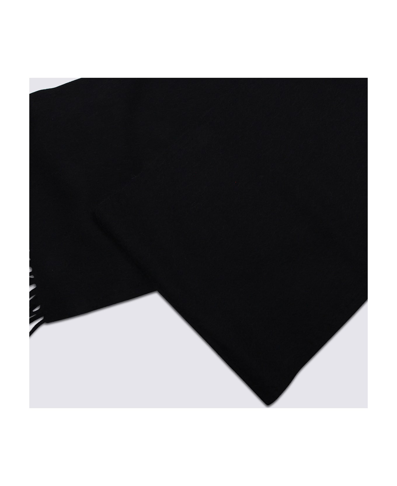 Max Mara Black Wool Scarf - Black