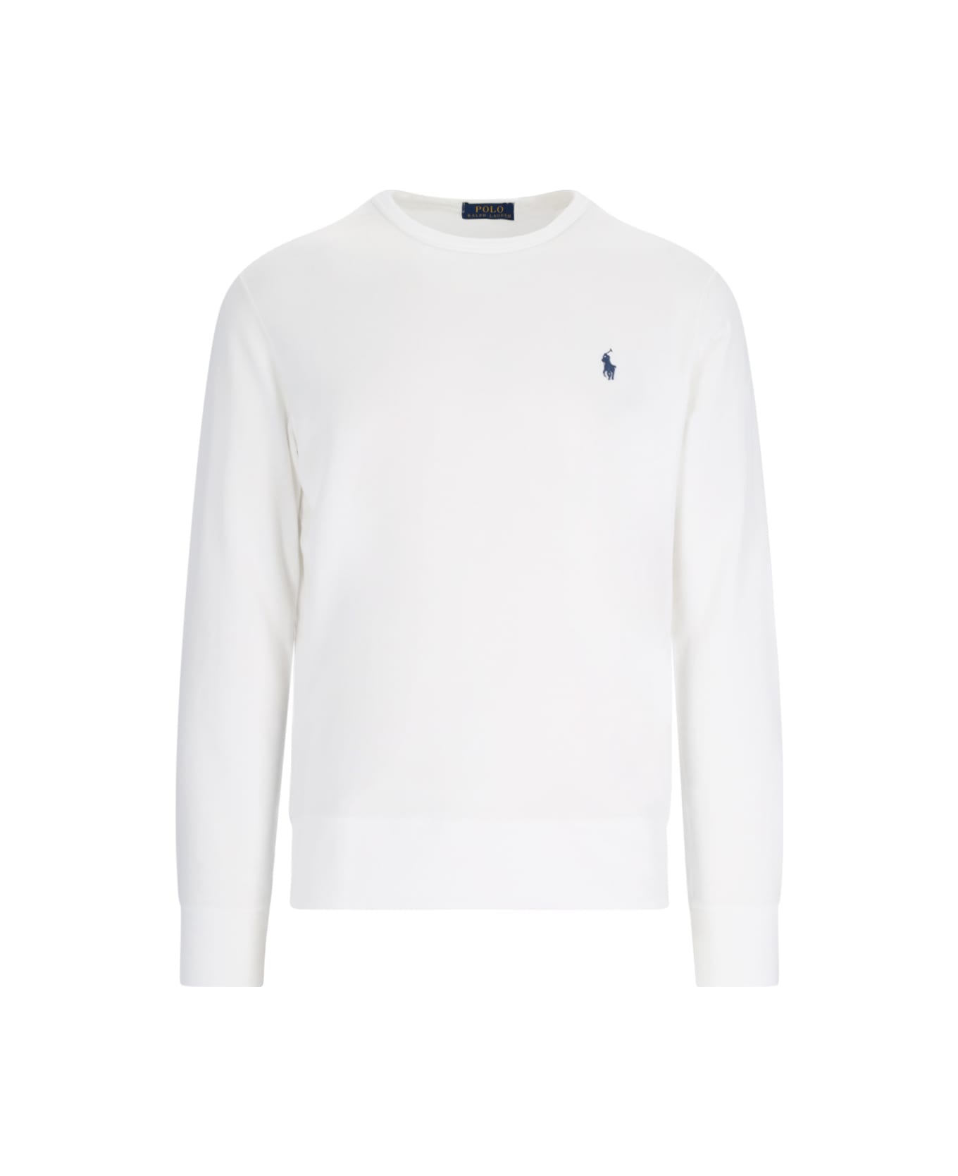 Polo Ralph Lauren Long Sleeve Cotton T-shirt - White フリース