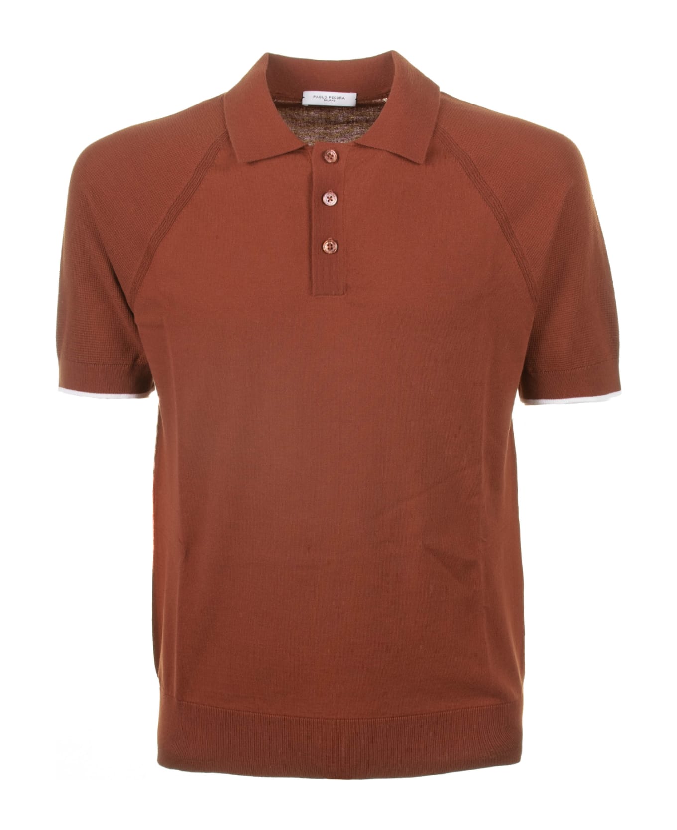 Paolo Pecora Short-sleeved Polo Shirt In Cotton - COCCIO