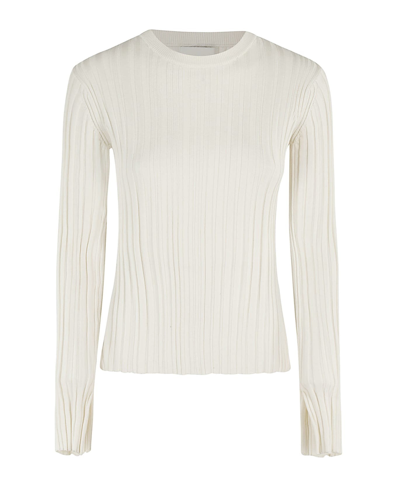Loulou Studio Ribbed Top - Rice Ivory