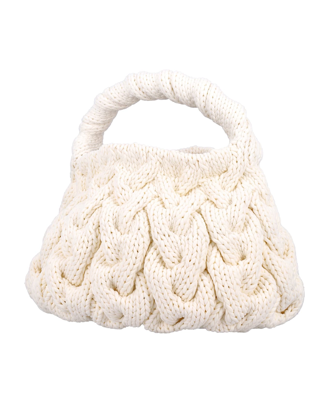 J.W. Anderson Cable Knit Bag - off white