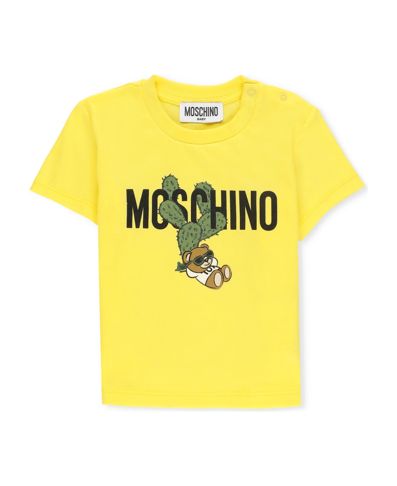 Moschino T-shirt With Print - Yellow