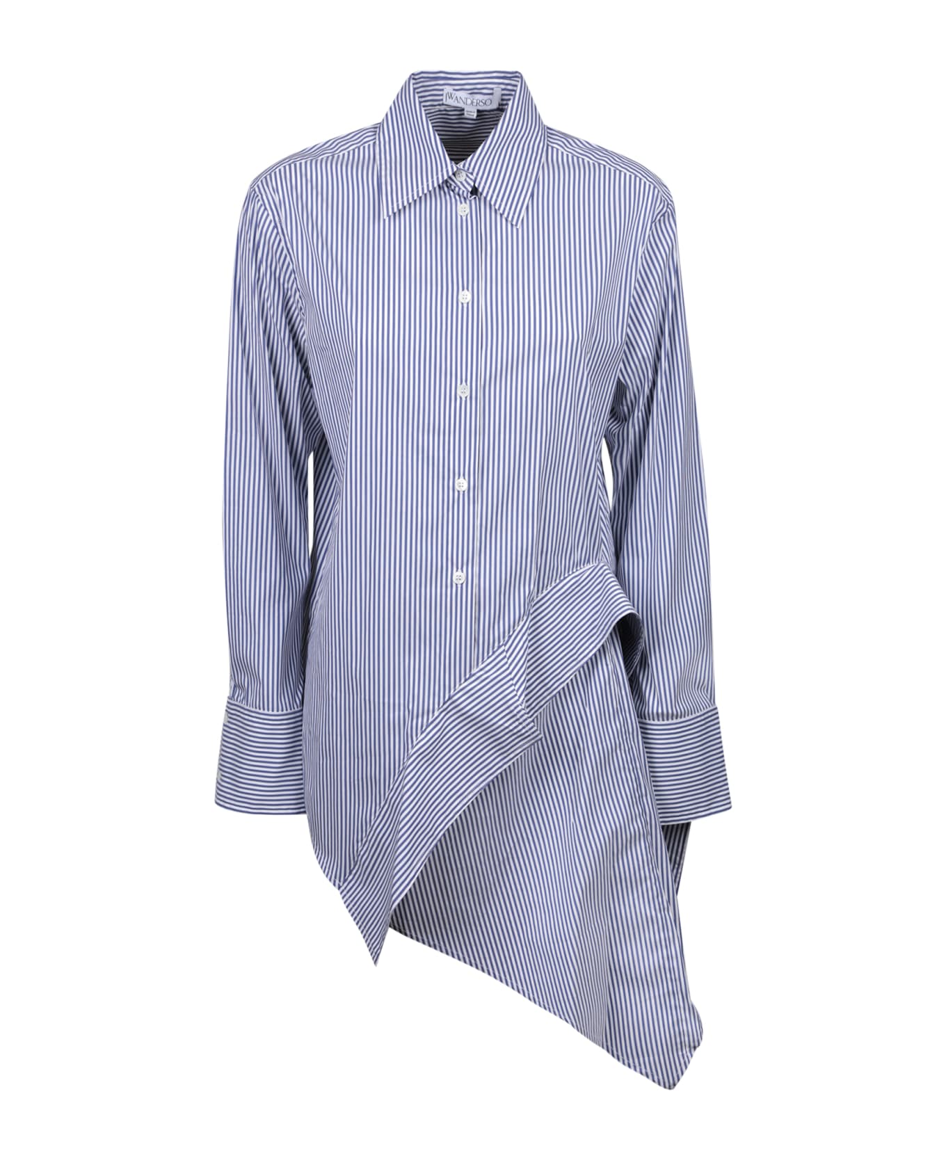J.W. Anderson Deconstructed Light Blue/ White Shirt - Blue