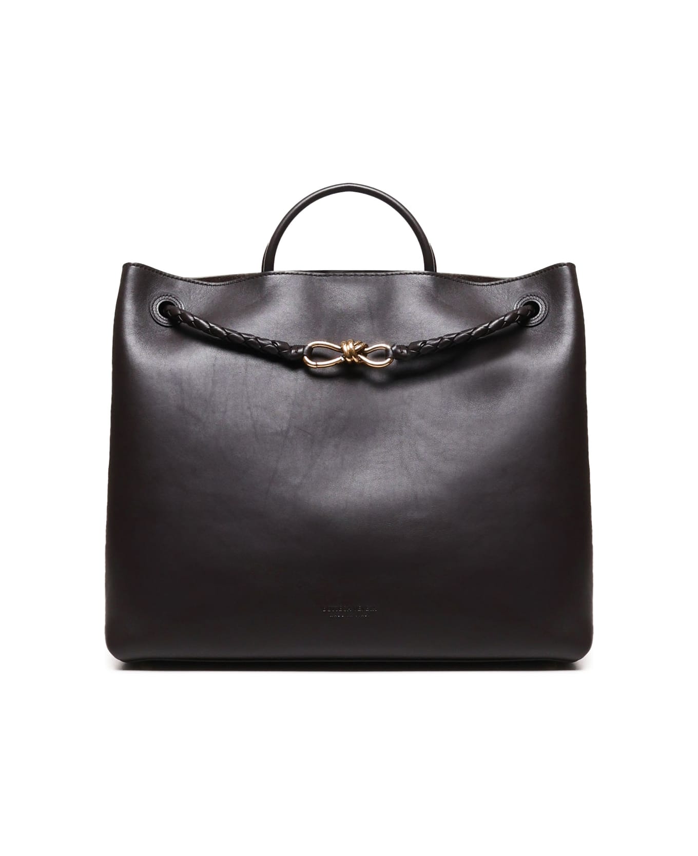 Bottega Veneta Andiamo Grande Bag In Calfskin - FONDANT-M BRASS