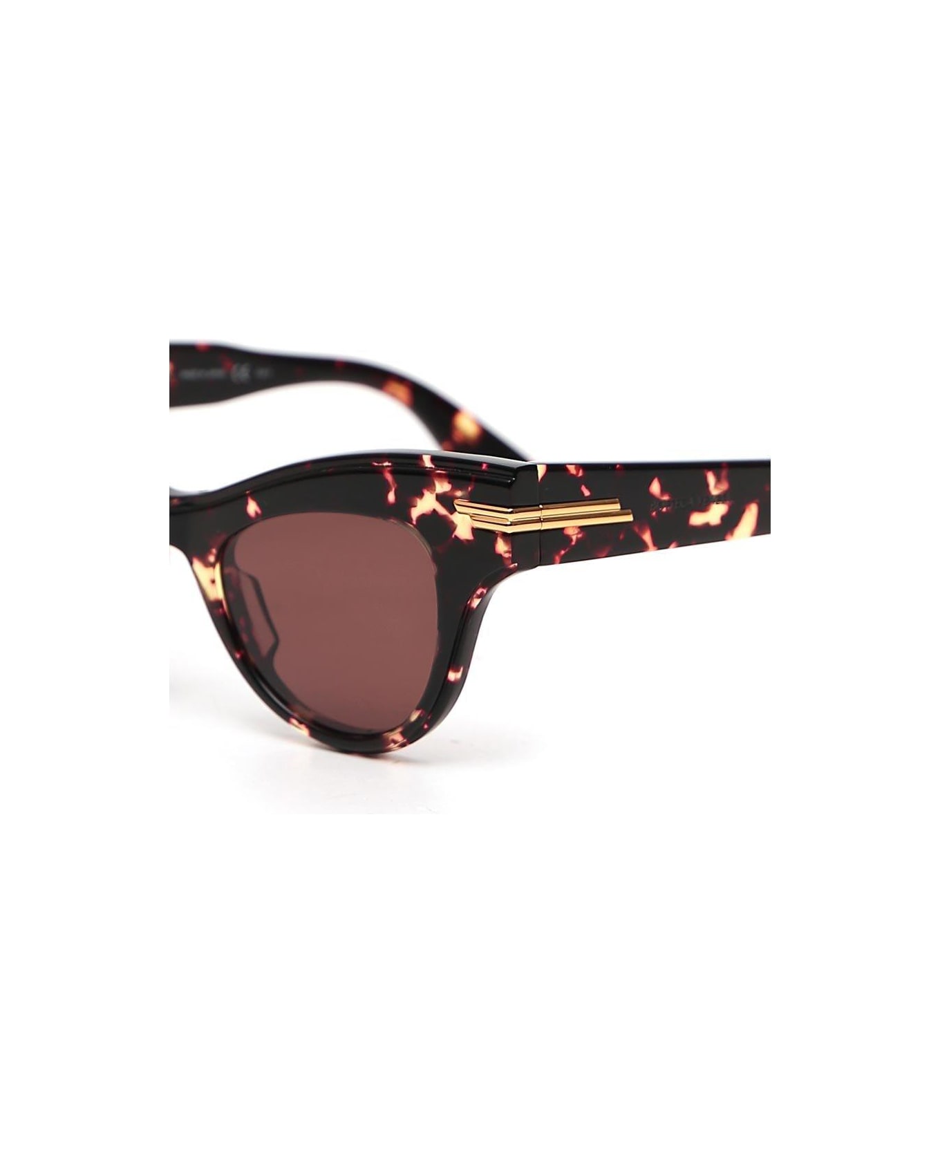 Bottega Veneta Cat-eye Frame Sunglasses - BROWN