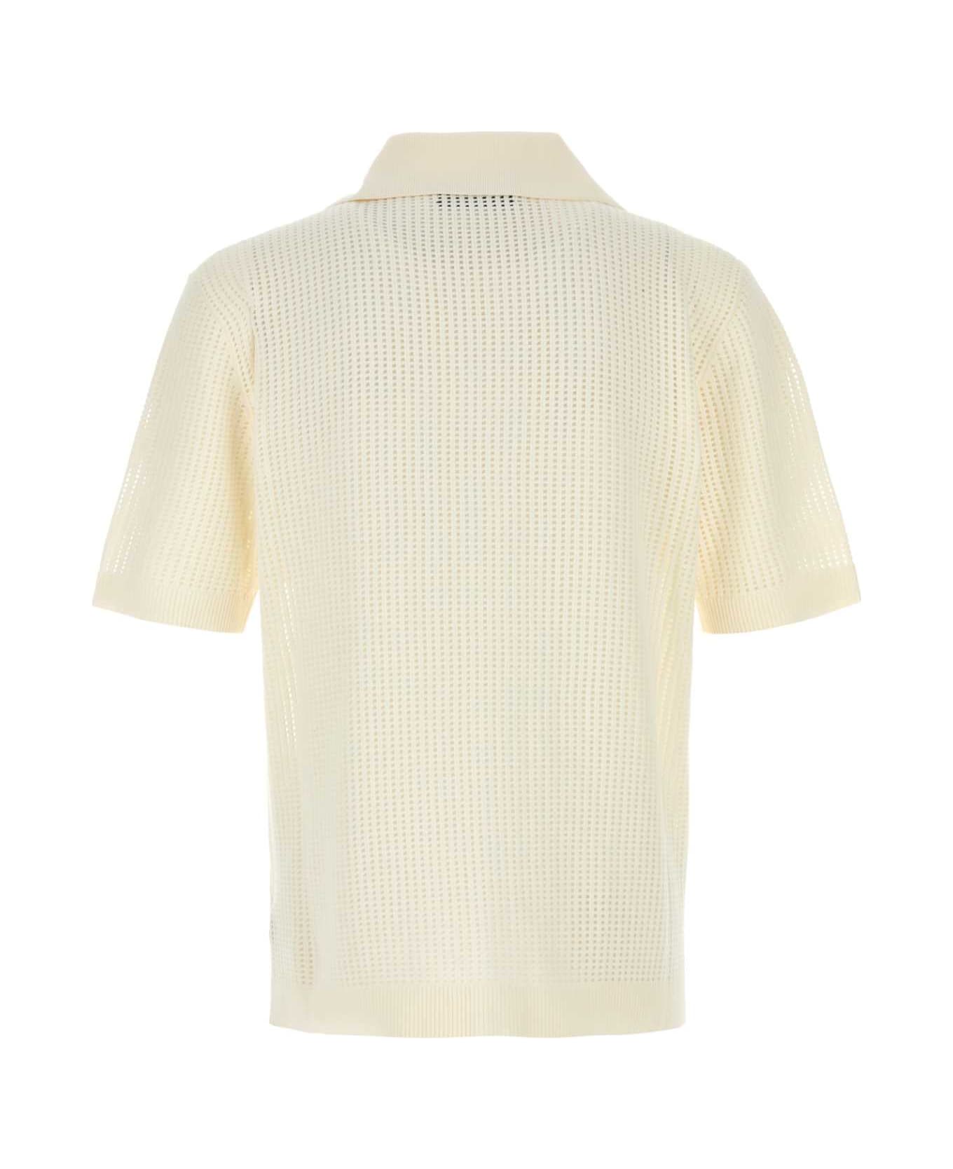 AMIRI Ivory Mesh Shirt - SAND ポロシャツ