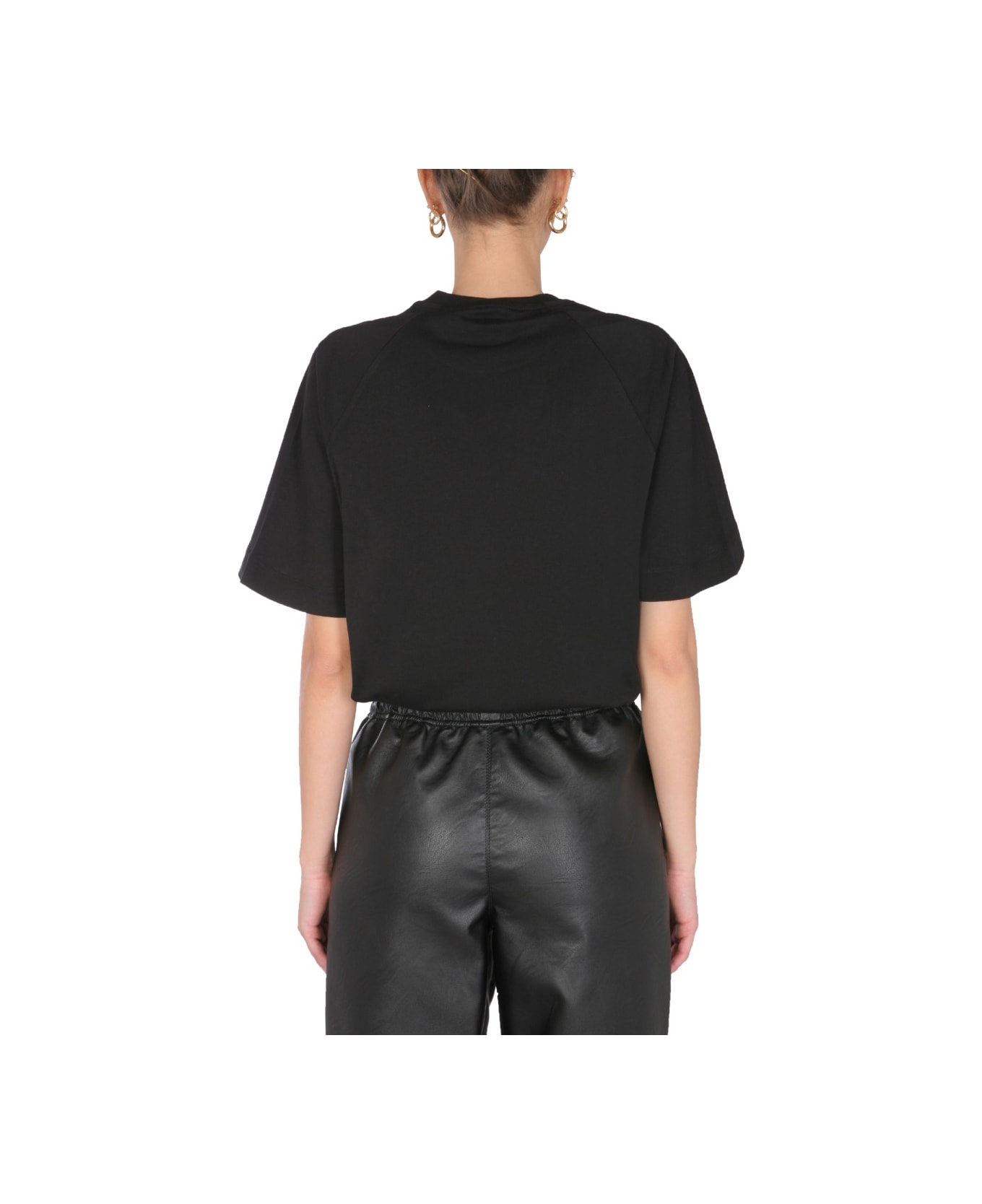 Stella McCartney T-shirt With Logo - BLACK