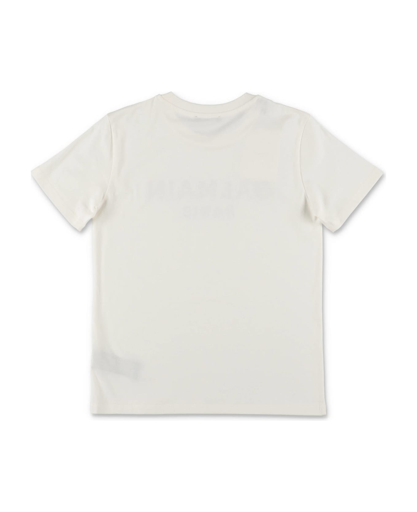 Balmain T-shirt Bianca In Jersey Di Cotone Bambino - Bianco