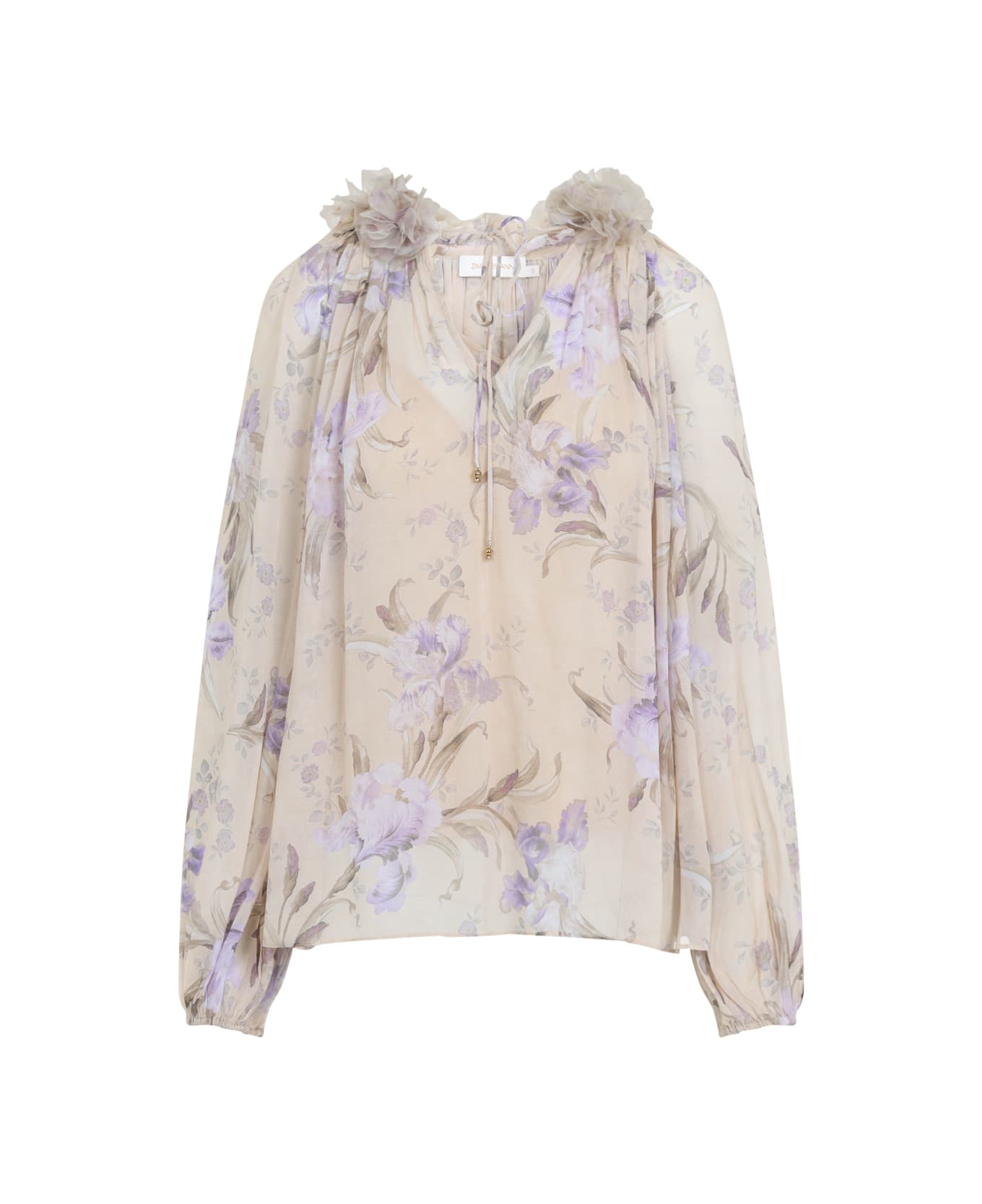 Zimmermann Eden Billow Blouse - Natural Iris