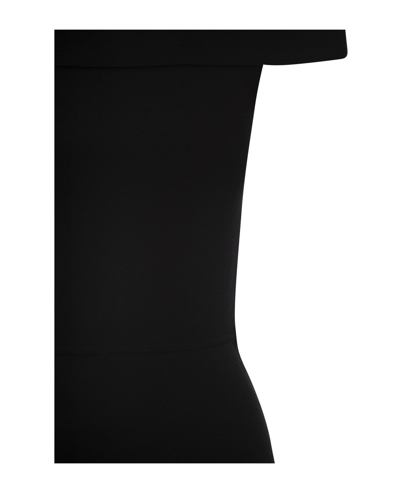 Fabiana Filippi Midi Dress With Straight Neckline - Black