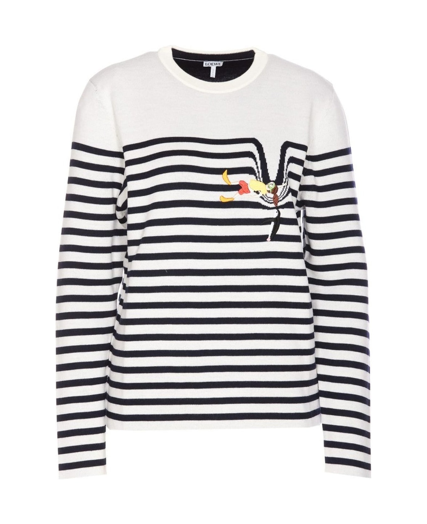 Loewe X Suna Fujita Striped Sweater - White