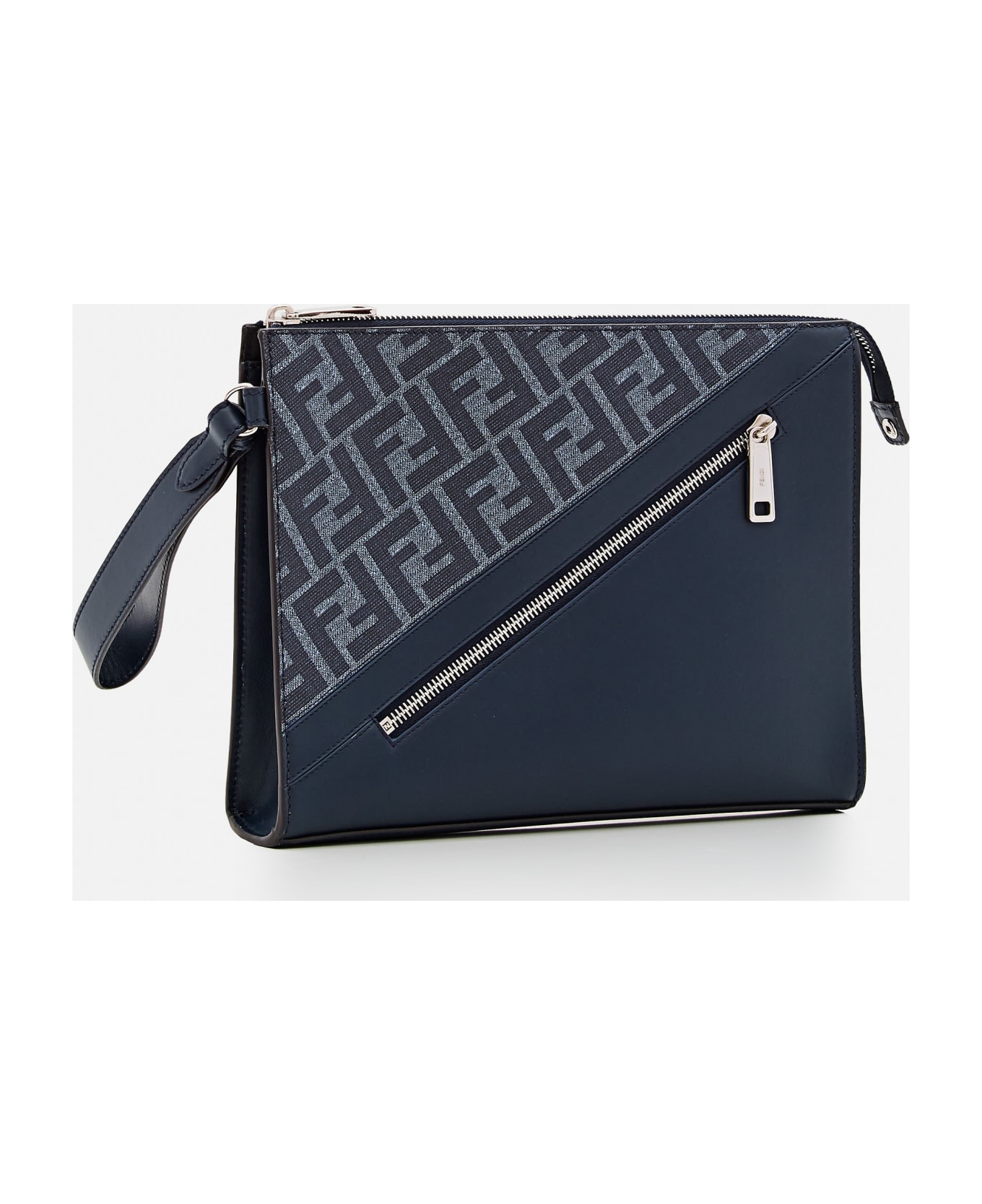 Fendi Clutch Pu Ff 1974 St. - Blue