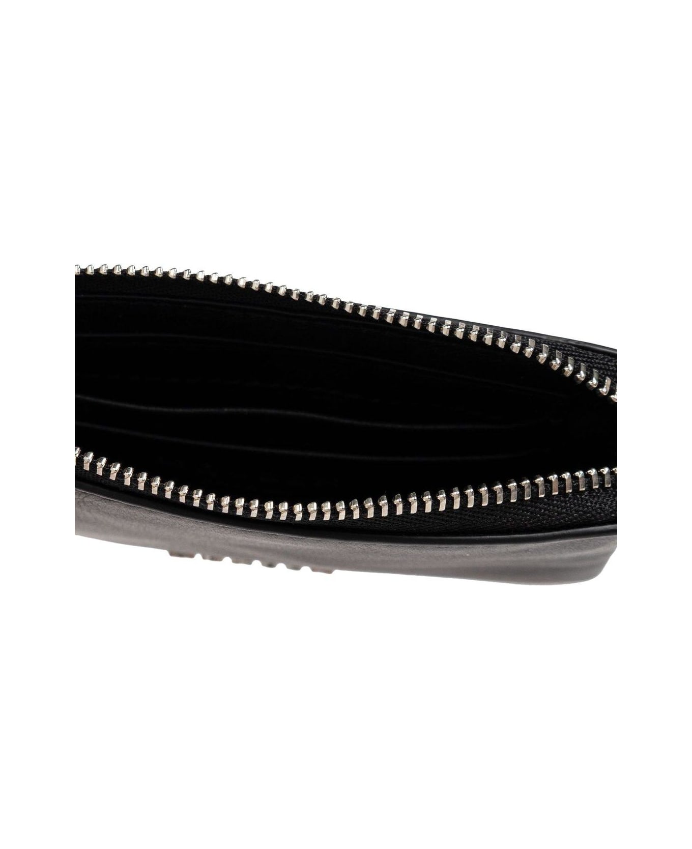 Alexander McQueen Logo Palque Chain-detailed Wallet - NERO