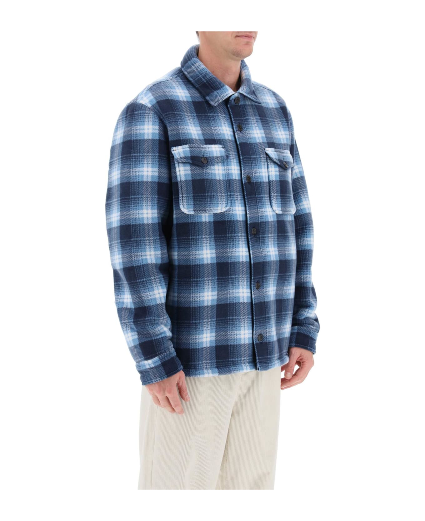 Polo Ralph Lauren Check Overshirt - OUTDOOR OMBRE PLAID (Blue) ジャケット