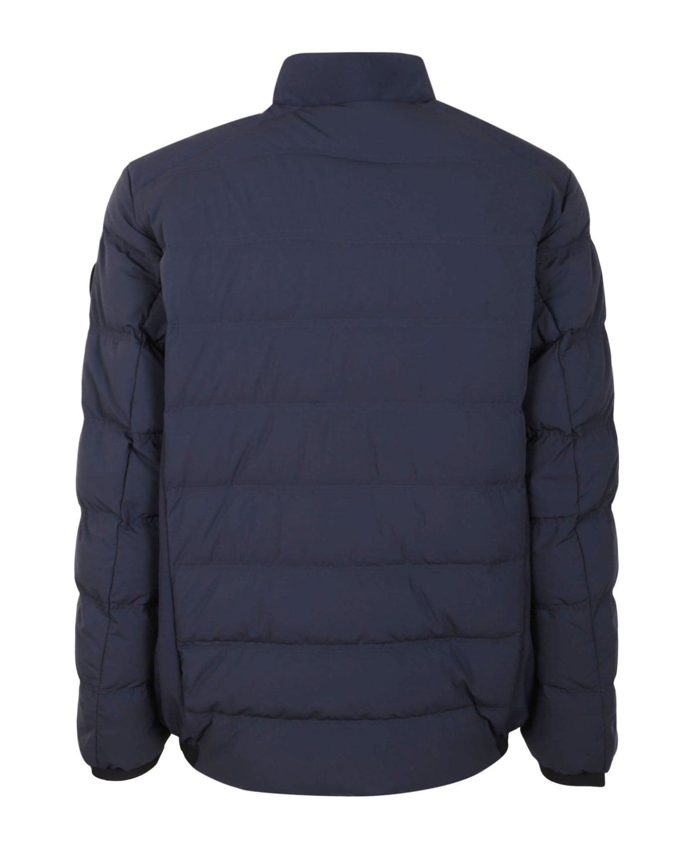 Woolrich High Neck Padded Jacket - Melton Blue