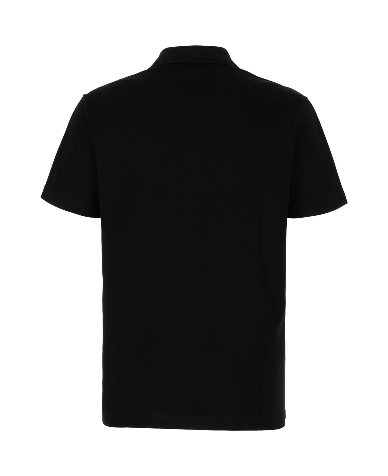 Versace Black Piquet Polo Shirt - BLACK