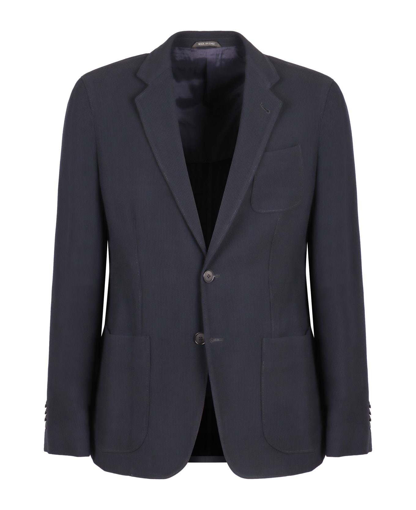 Giorgio Armani Wool Blend Blazer - blue