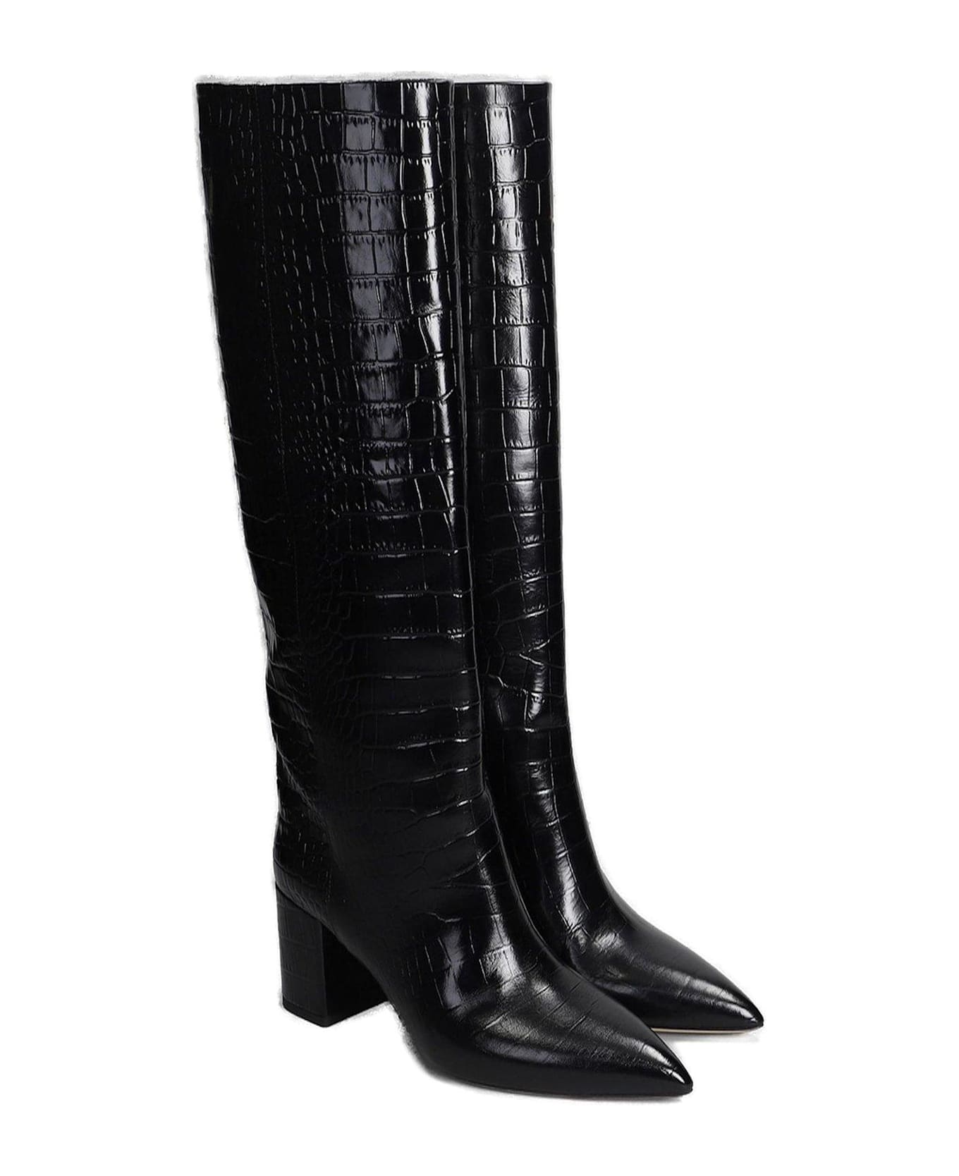 Paris Texas Anja Embossed Knee-length Boots - Bordeaux