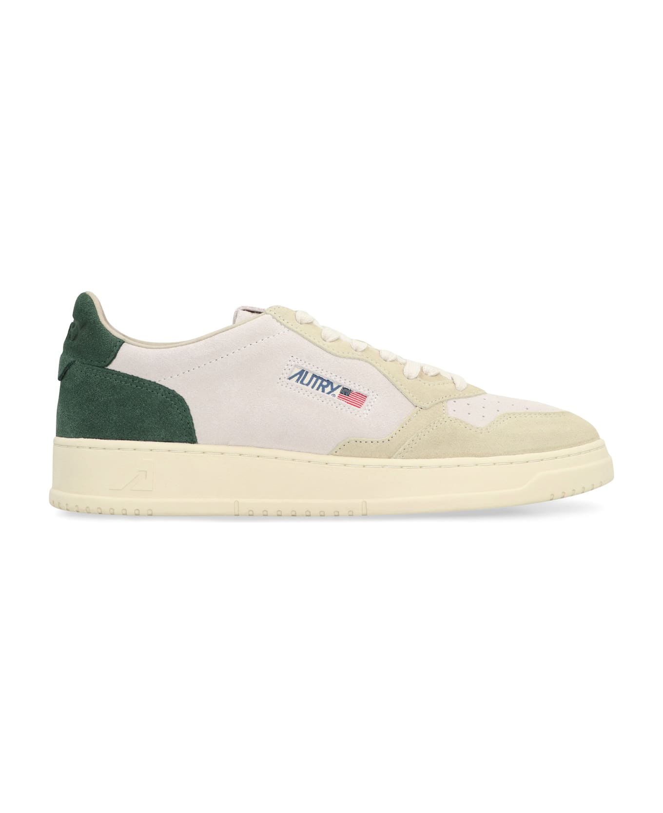 Autry Medalist Leather Low-top Sneakers - Bott/papyr