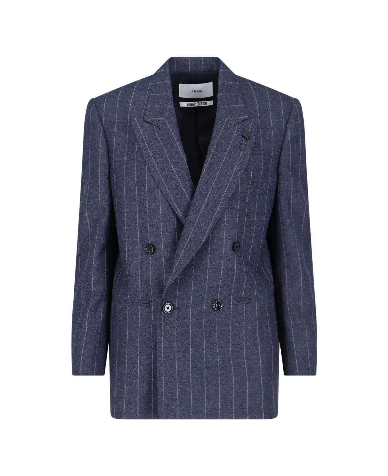 Lardini Virgin Wool And Cashmere Blazer - Blue