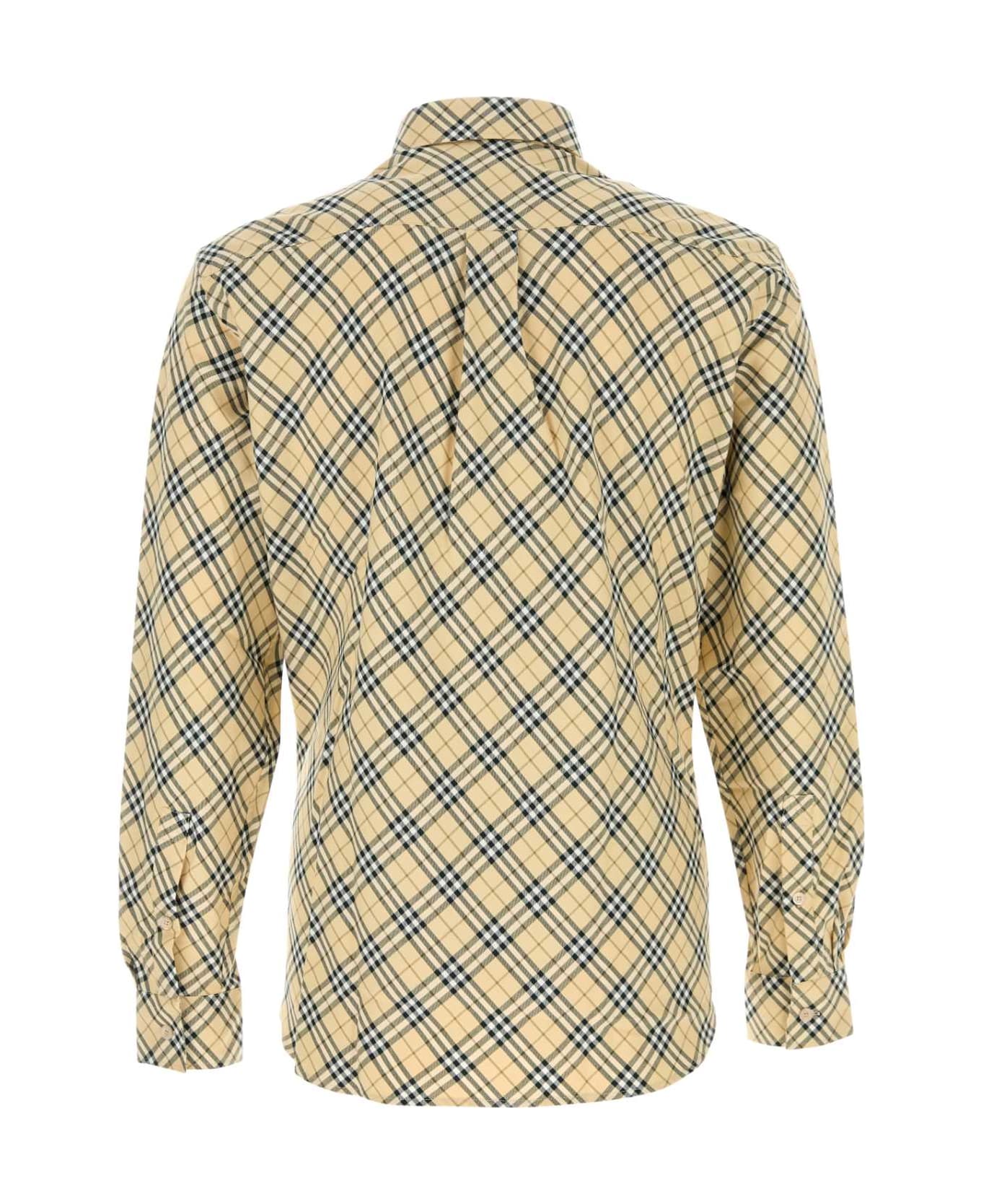Burberry Embroidered Cotton Shirt - GRAINIPCHECK