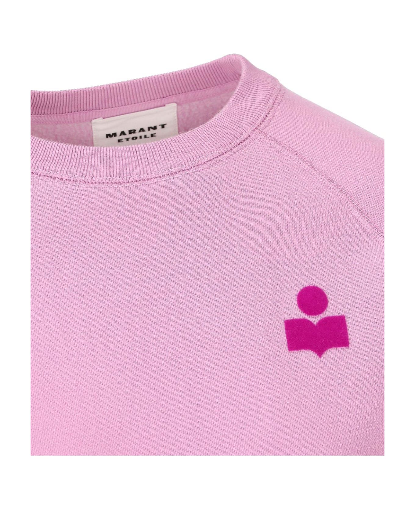 Marant Étoile Milla Logo Printed Crewneck Sweatshirt - Lipe Lilac Purple フリース