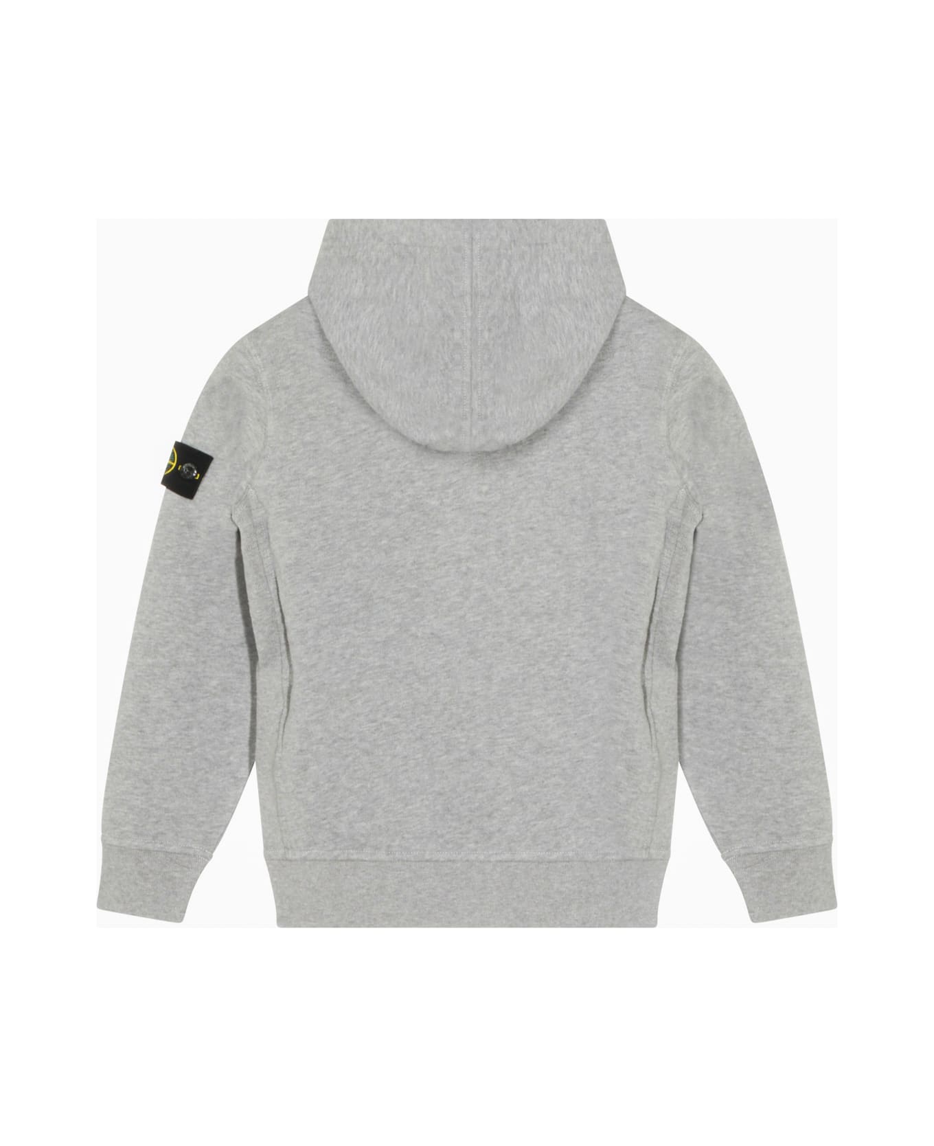 Stone Island Grey Cotton Sweatshirt - MELANGE GREY