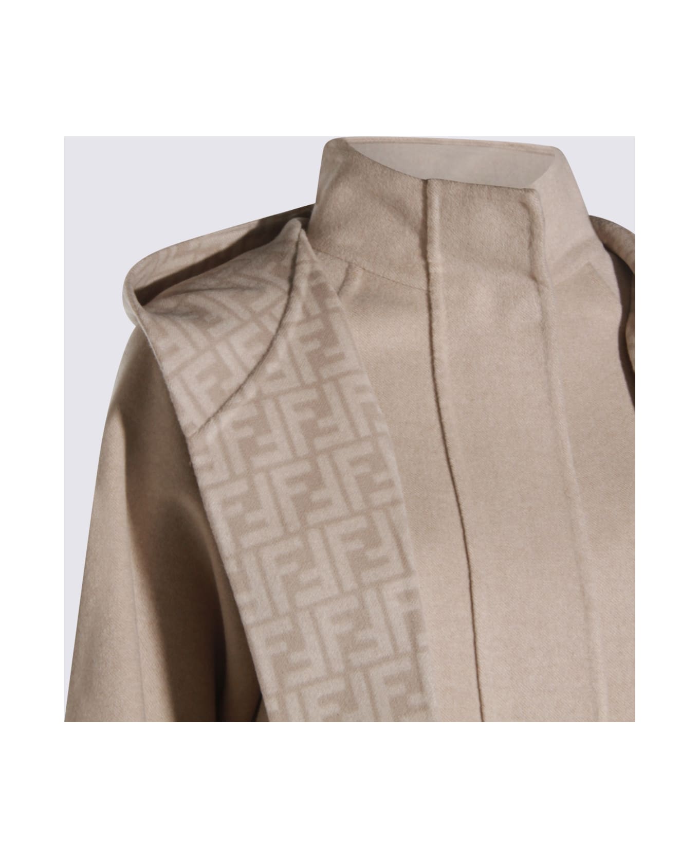 Fendi Beige Wool Coat - Calce