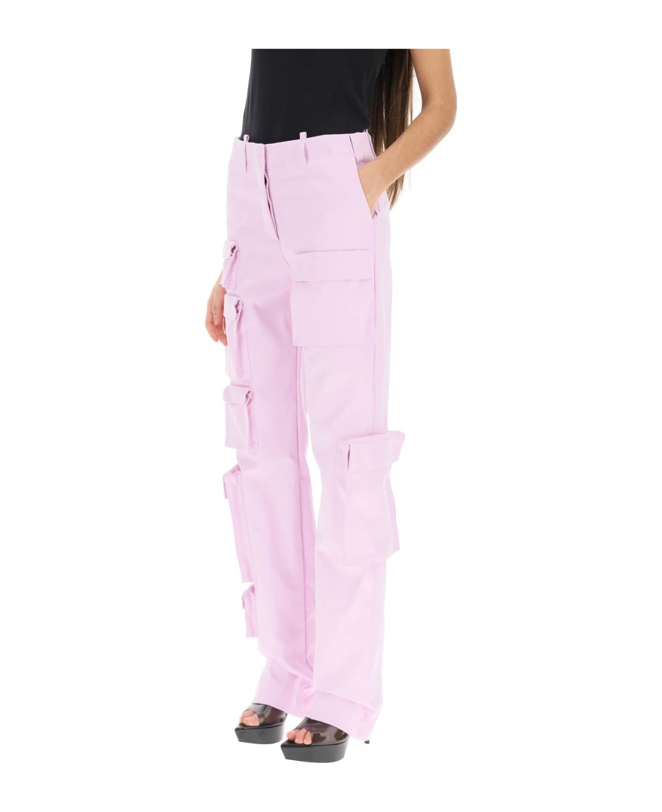 Off-White Gabardine Cargo Pants - LILAC (Pink) ボトムス